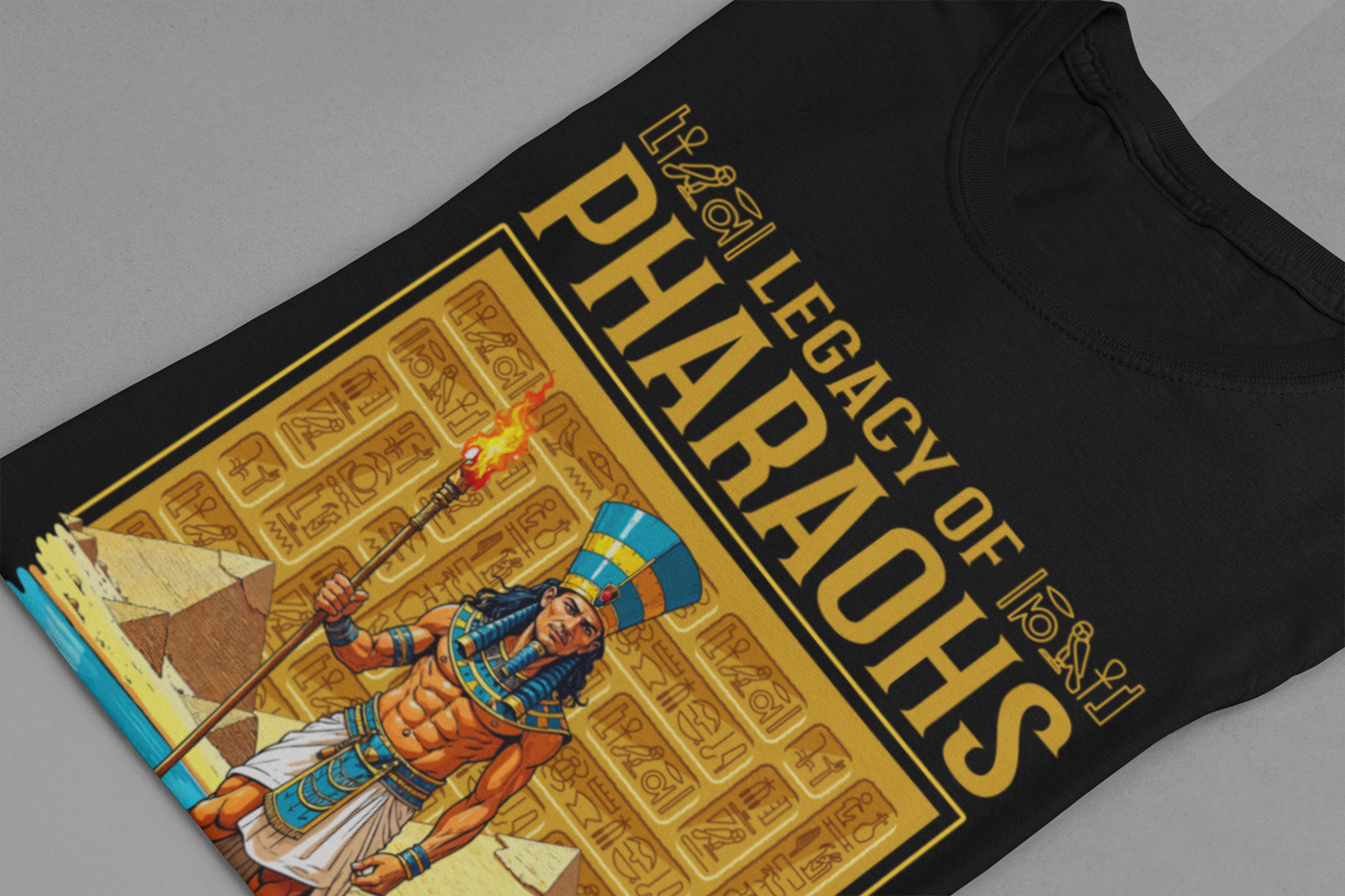 Legacy of Pharaohs Tee, Egyptian History Shirt, Ancient Kings Graphic Tee, Pyramid Power Top, Royal Heritage Gift