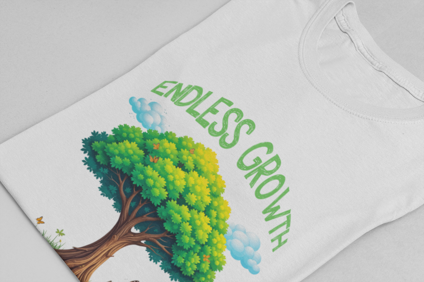 Endless Growth | Inspirational Tree & Butterfly T-Shirt