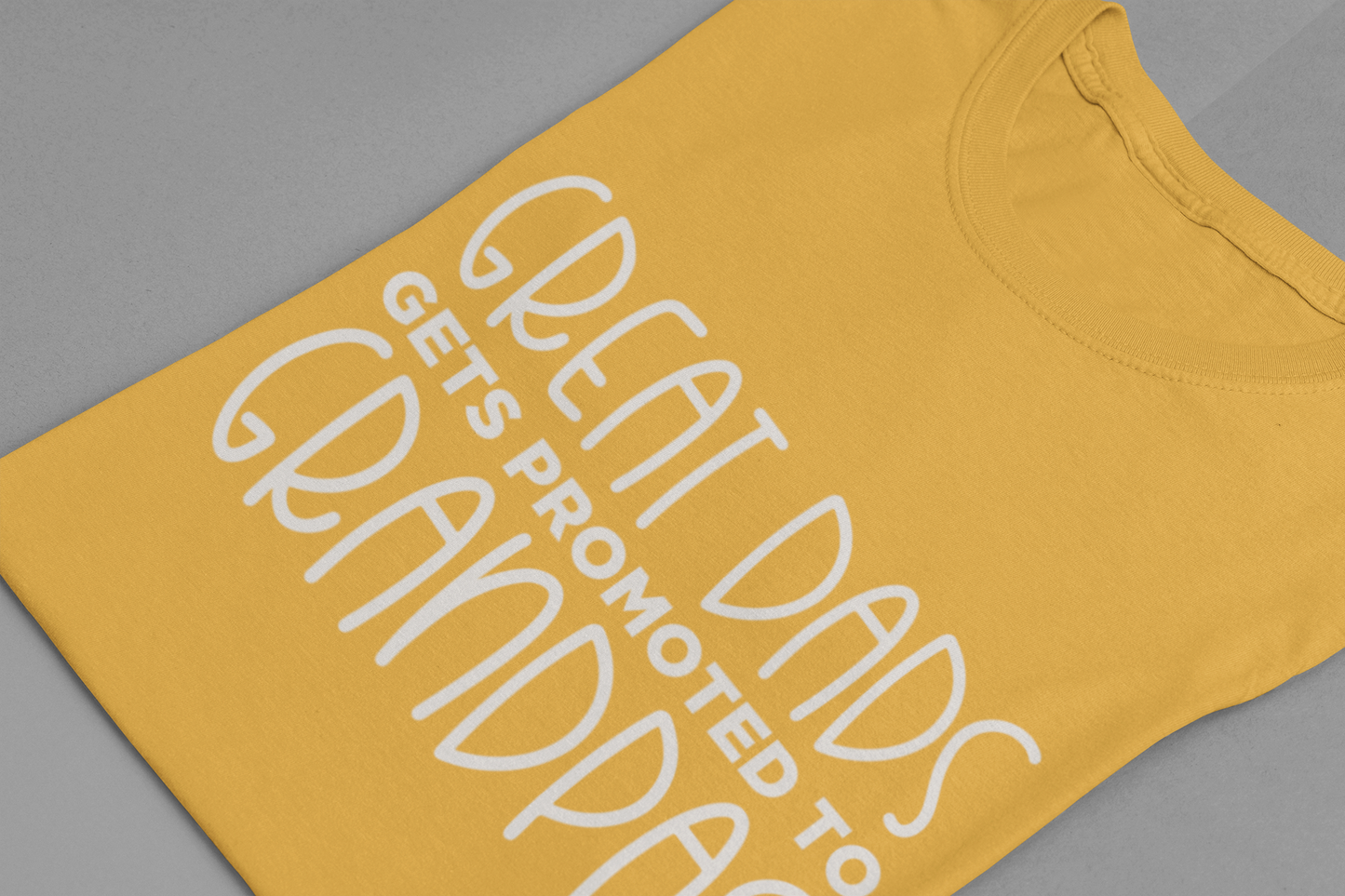 Great Dads Get Promoted to Grandpas T-Shirt – Proud Grandpa Promotion Tee