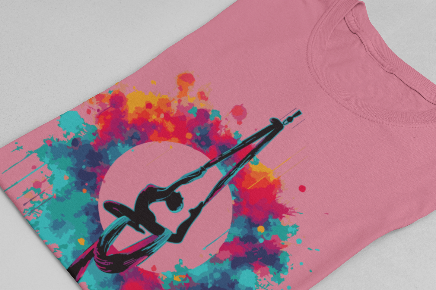 Aerialist Colorsplash Aerial Yoga Artistic Movement T-Shirt