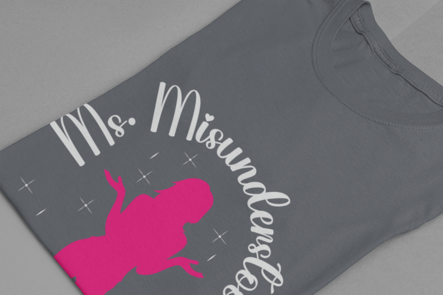 Ms Misunderstood Shirt, Confident Anime Girl Tee, Pink Silhouette Sass T Shirt, Bold Feminine Energy Apparel, Sassy Girl Power Graphic Top