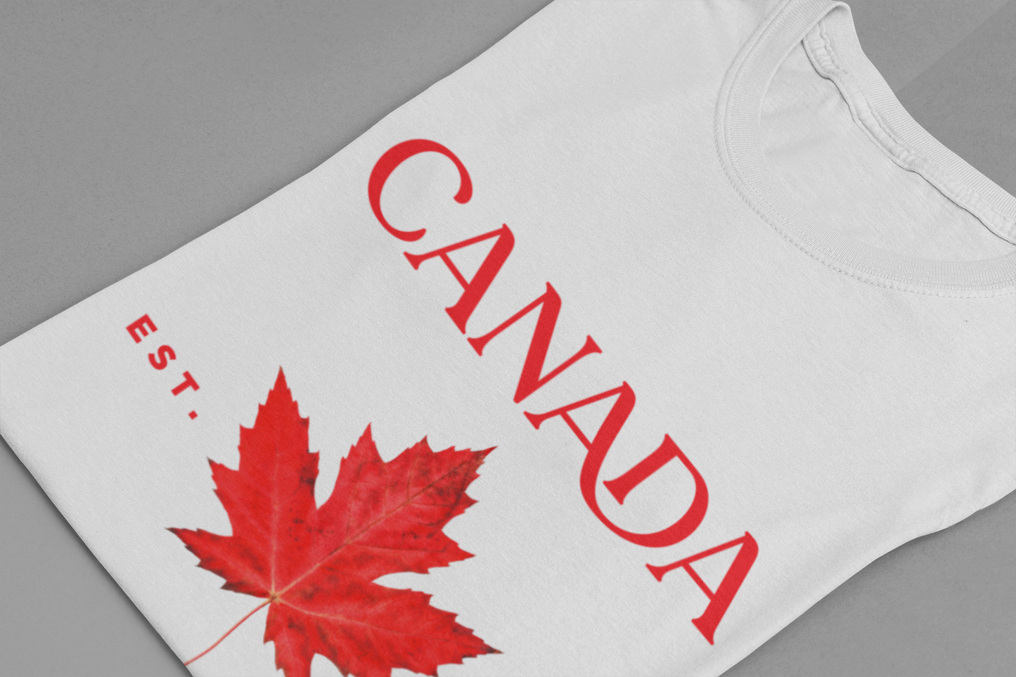 Canada Strong and Free Maple Heritage - Red Print T-Shirt
