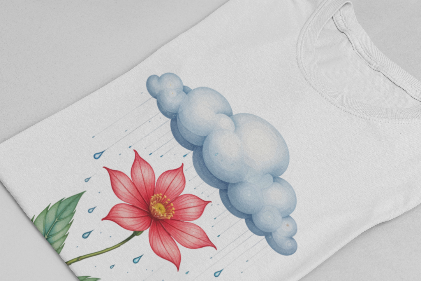 No Rain No Flowers Shirt Uplifting Growth Message Tee for Resilient Souls Who Know That Every Storm Brings Something Beautiful to Bloom