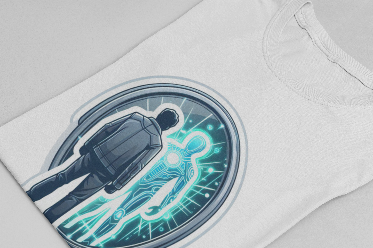 The Other Me is Winning Tshirt – Digital Mirror Reflection Graphic