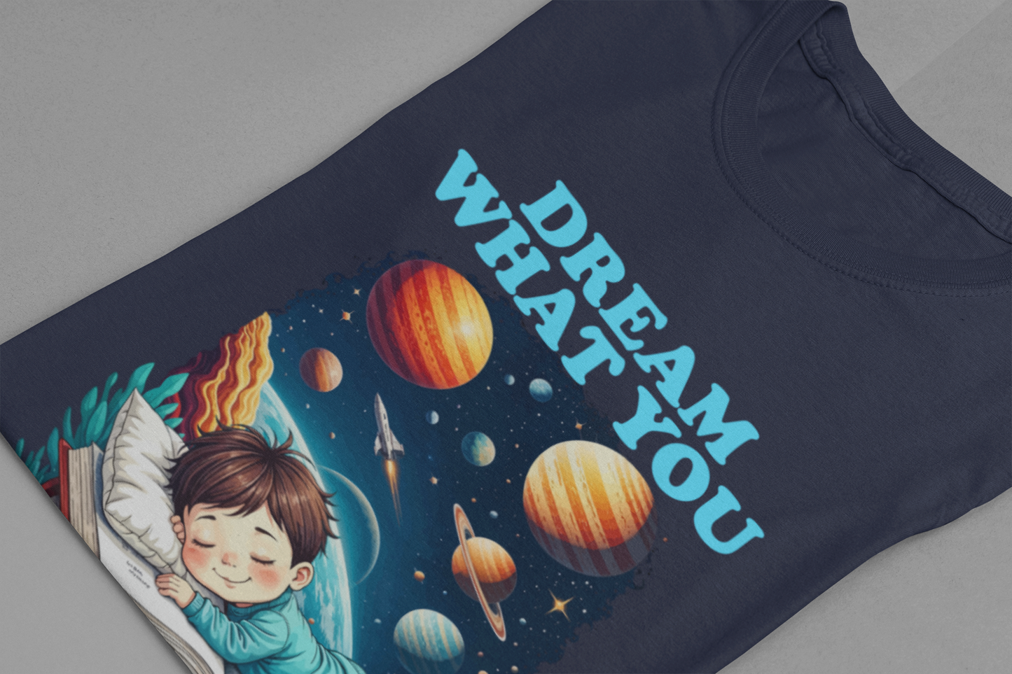 Dream What You Read T-Shirt – Space Adventure Book Lover Tee
