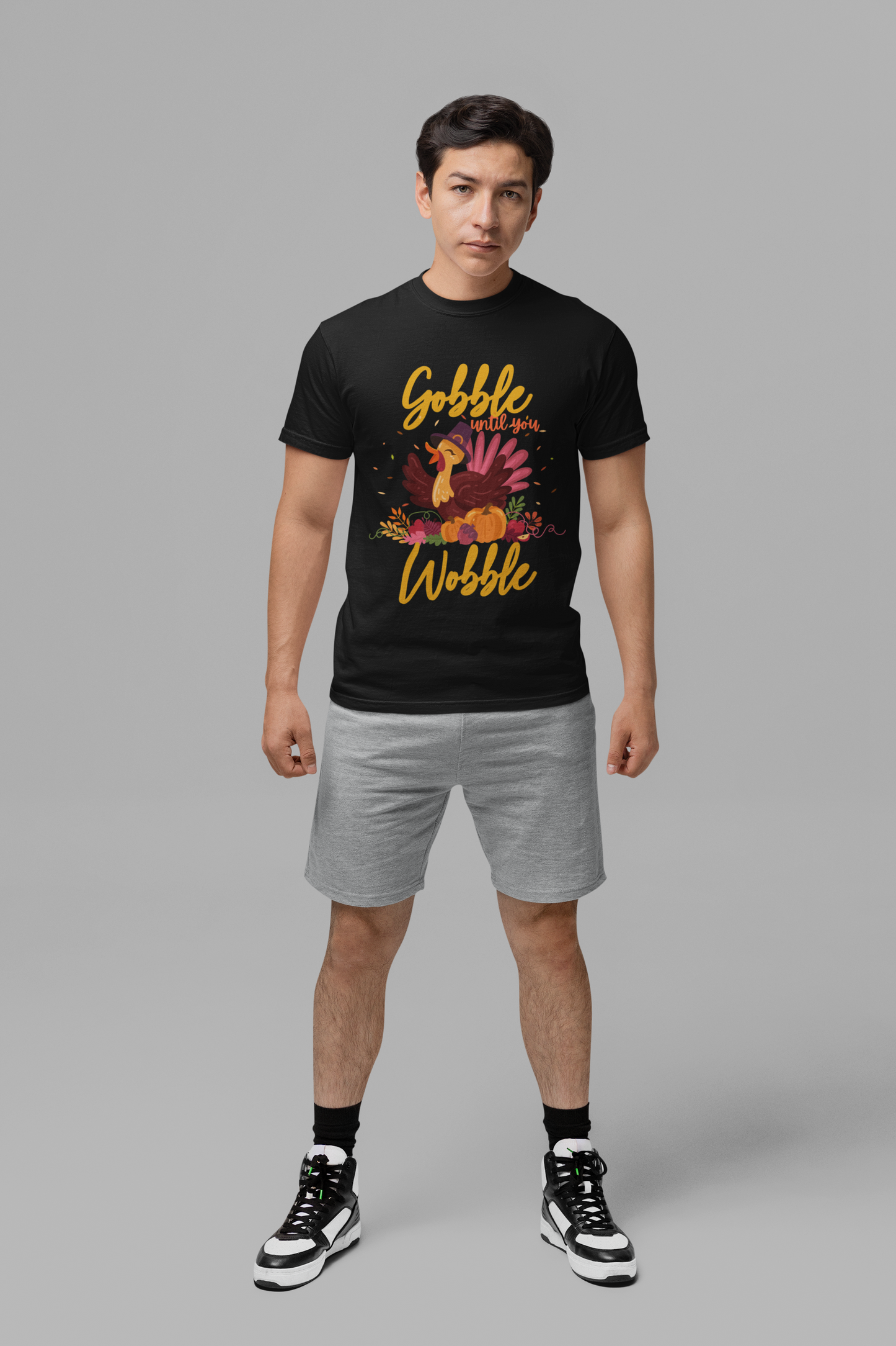 Gobble Until You Wobble Turkey T-Shirt