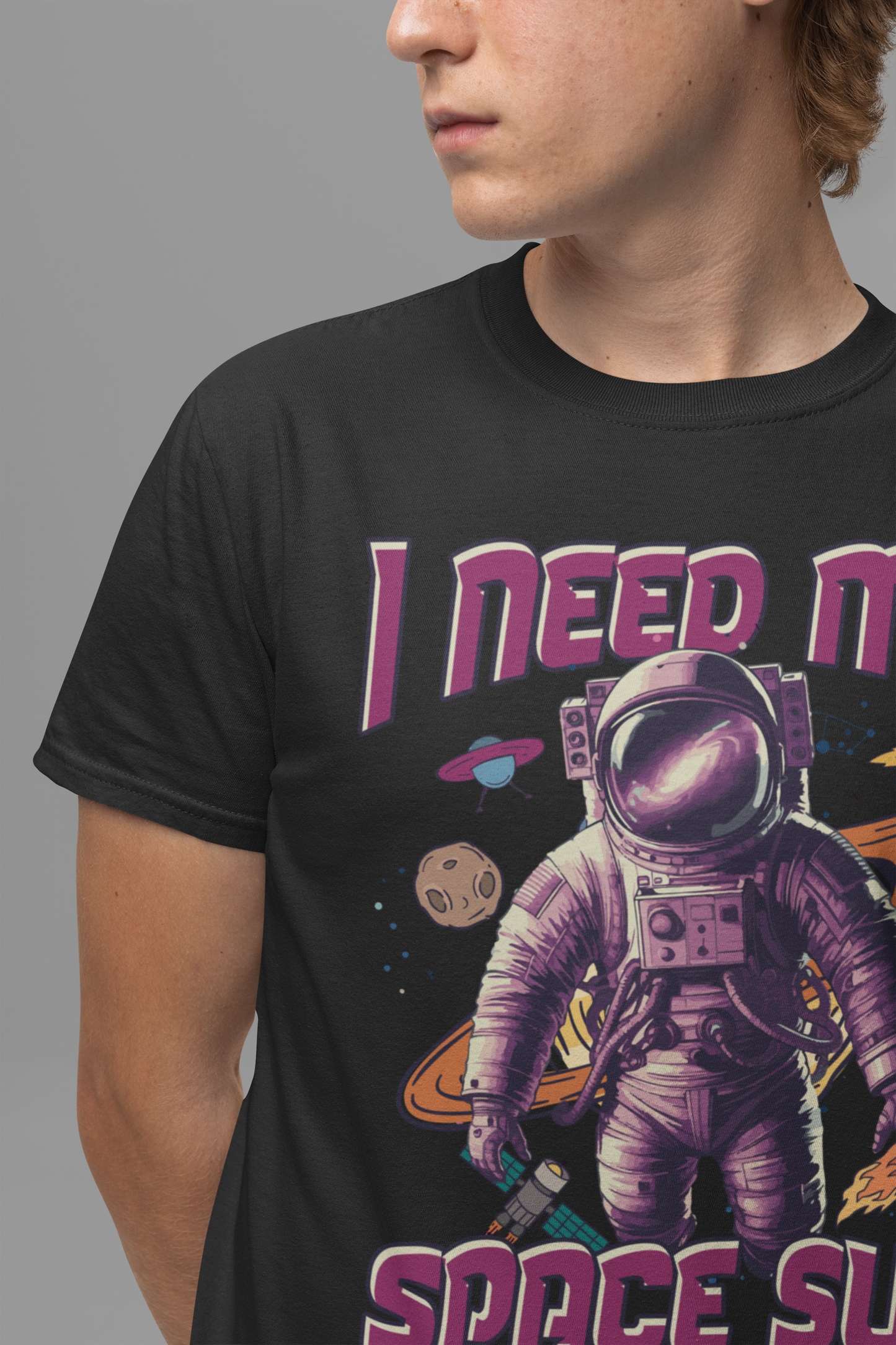 I Need My Space Suit Astronaut Introvert Humor T-Shirt