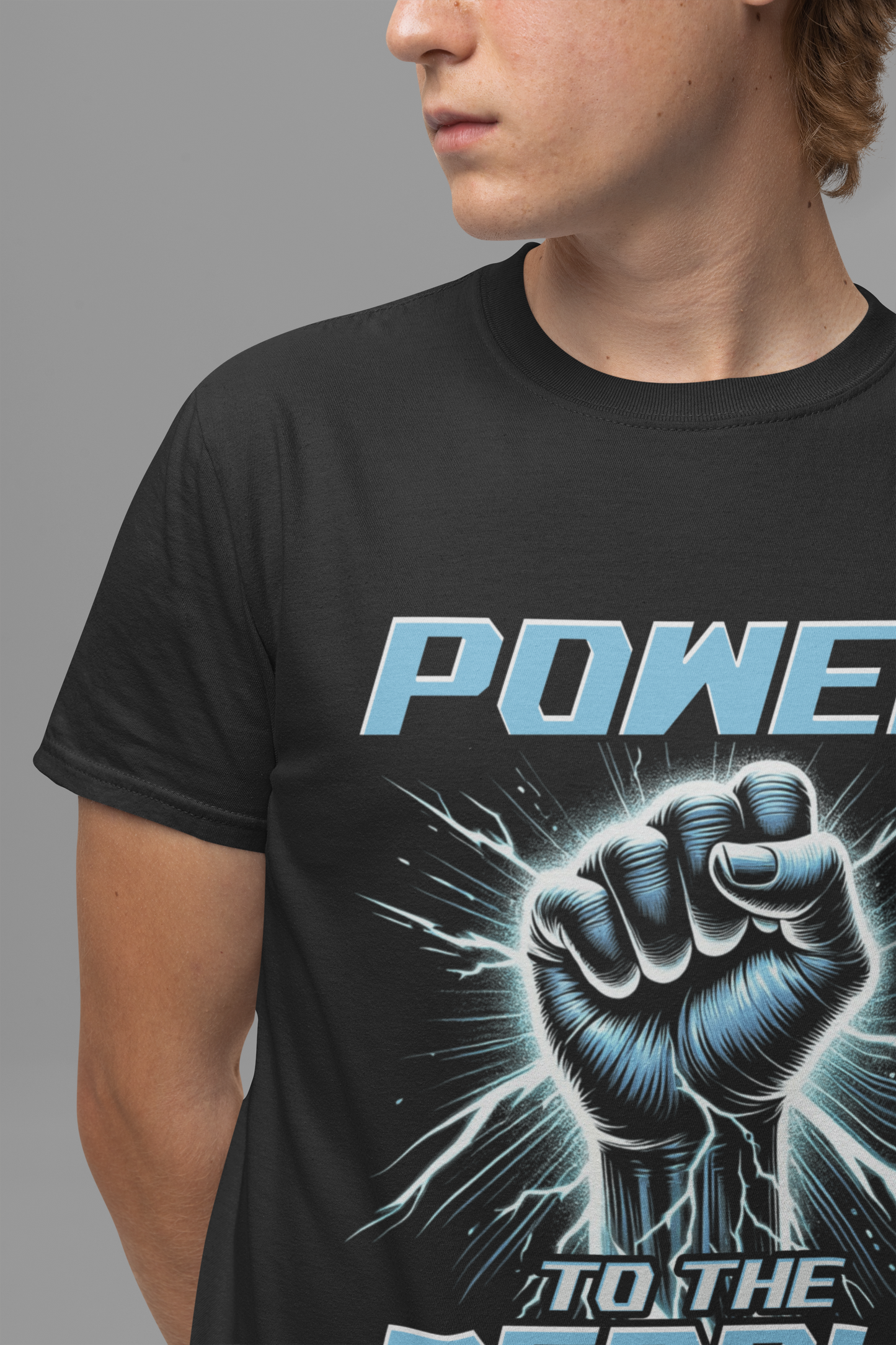 Power to the People Electric Resistance Bold Revolution Graphic T-Shirt