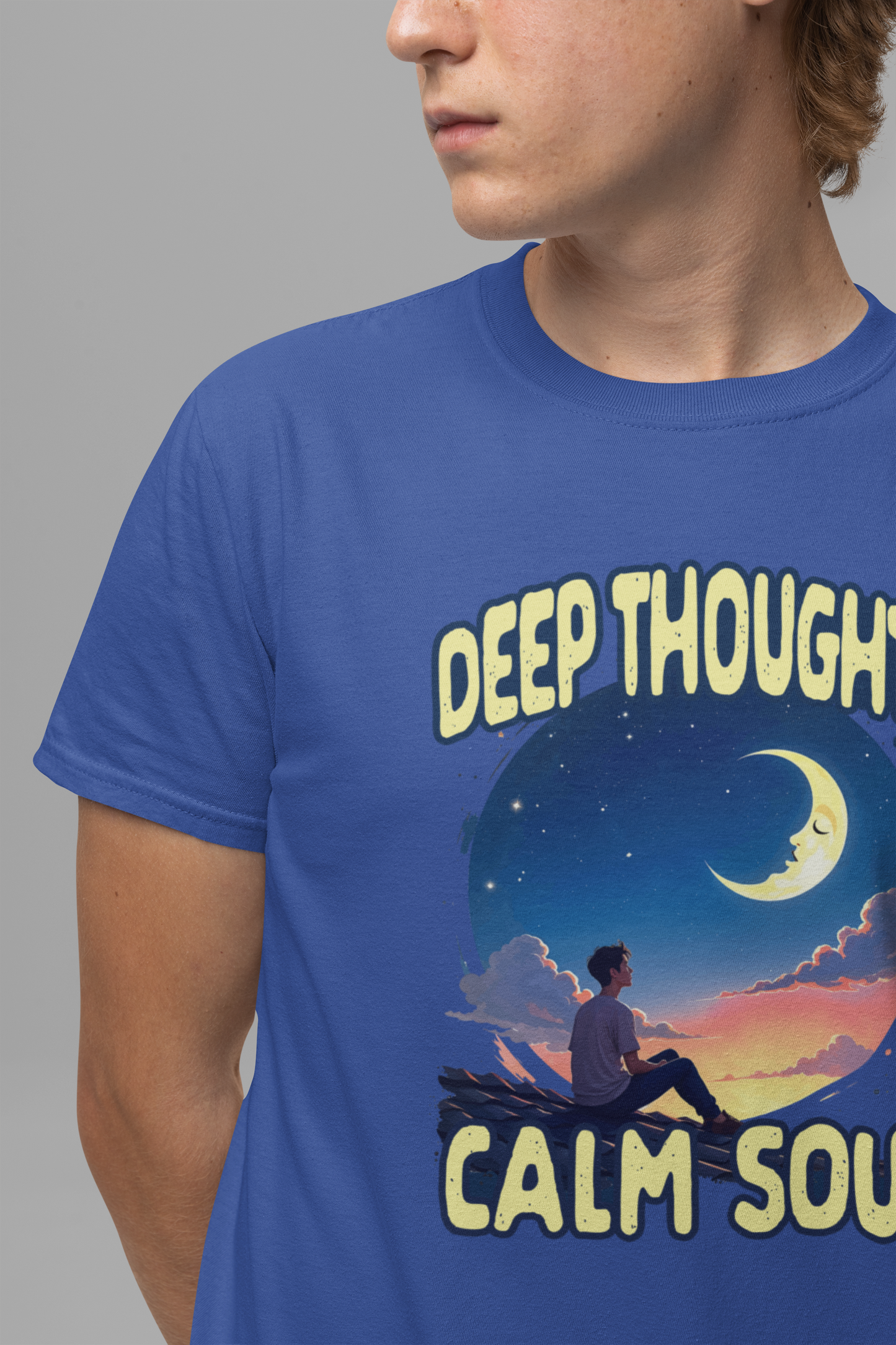 Midnight Thoughts Shirt Deep Thinker Aesthetic Tee for Overthinkers Night Owls Poets and Anyone Whose Mind Comes Alive After Dark