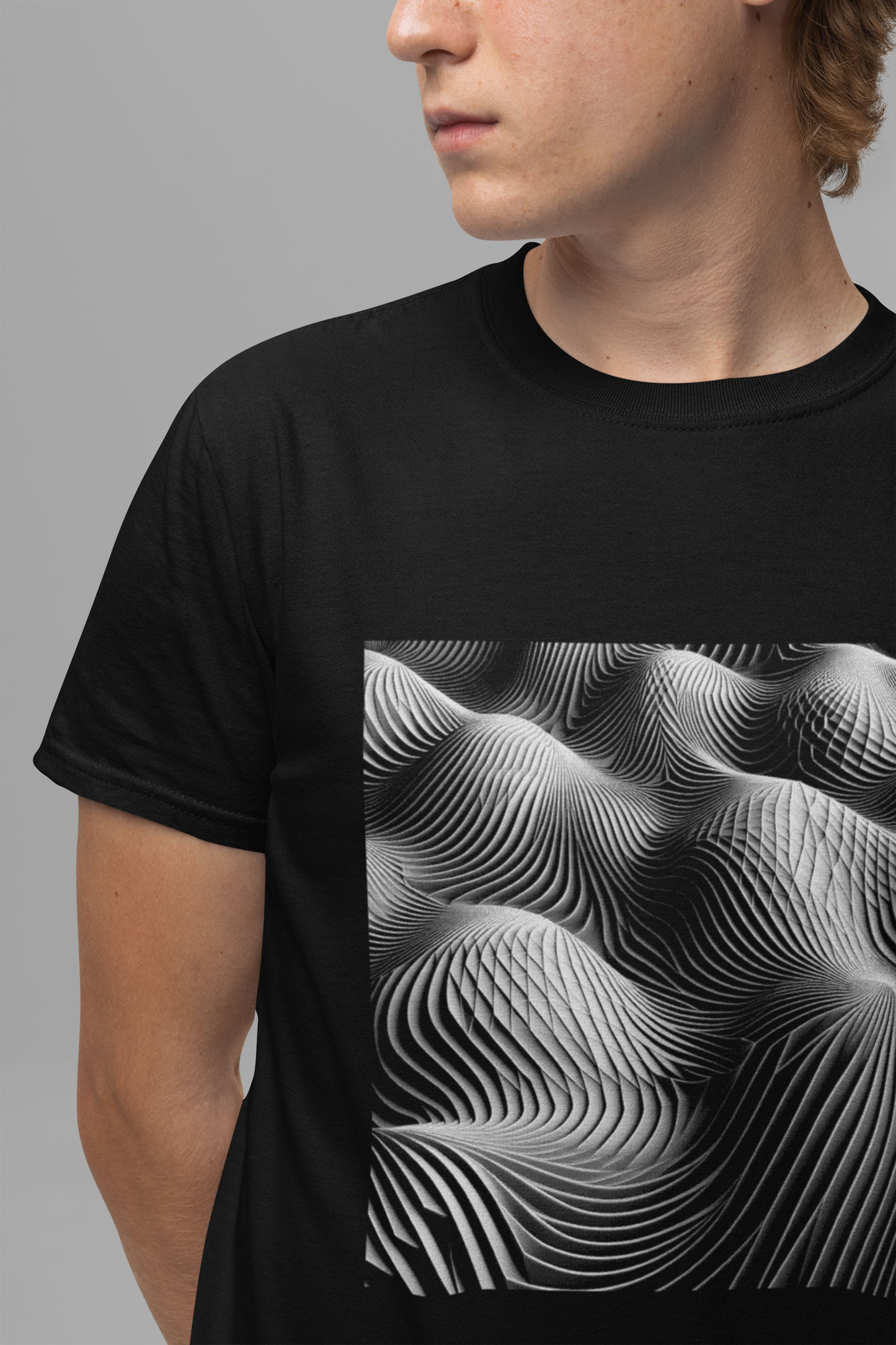 Diamond Tessellation – Grid Pattern Geometric Graphic T-Shirt