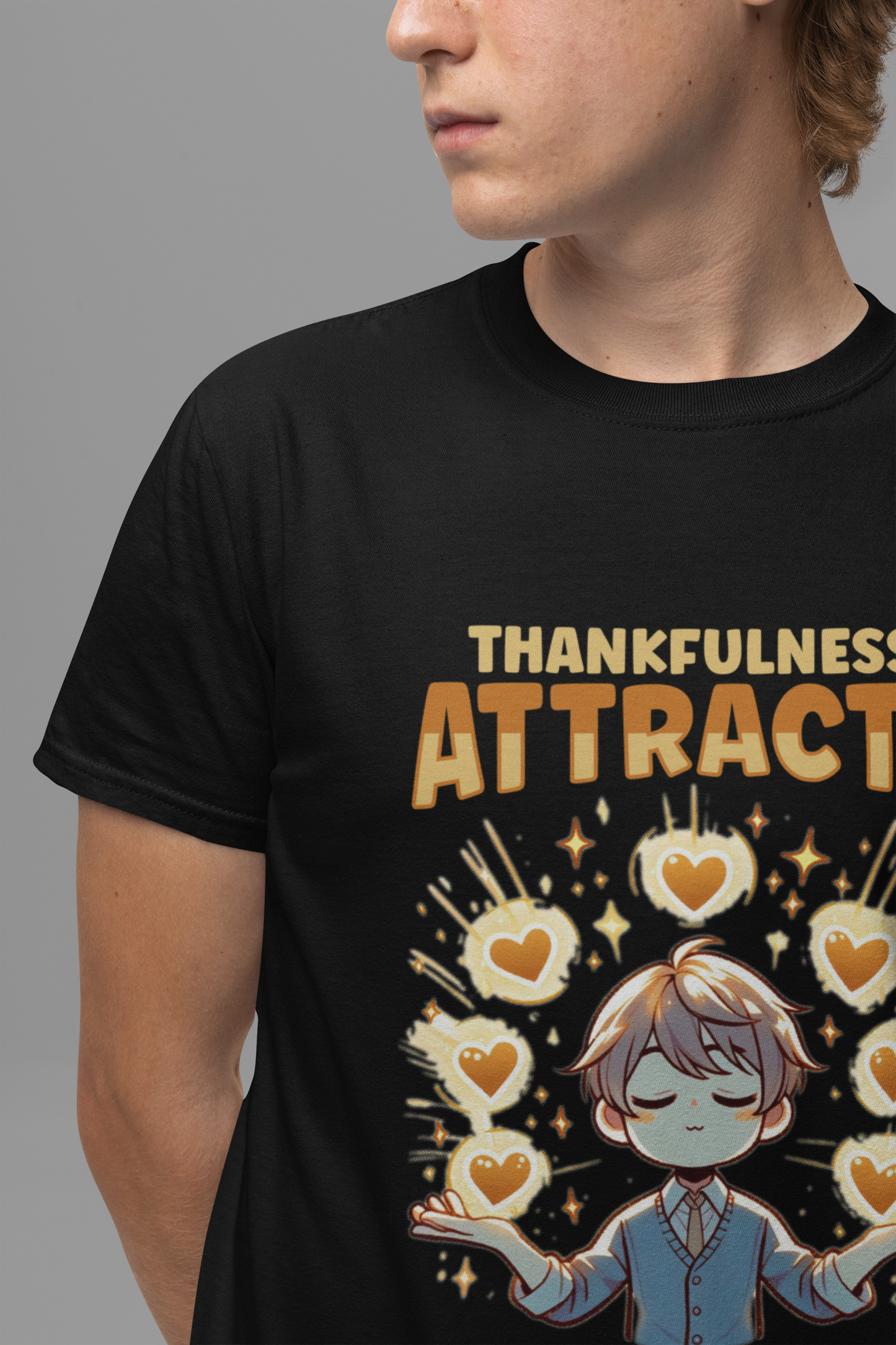 Thankfulness Attracts Abundance | Gratitude & Positivity T-Shirt
