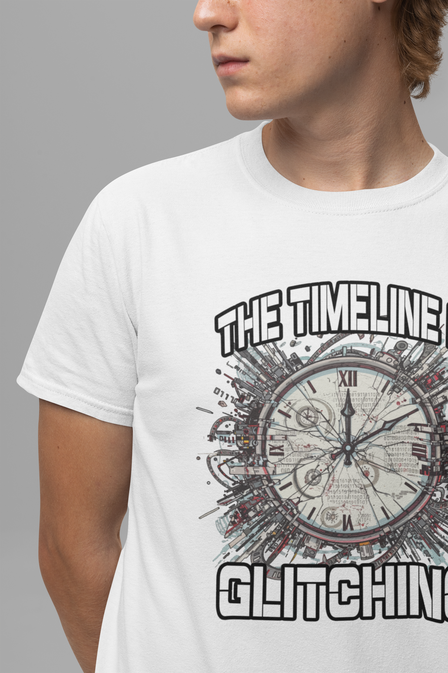 The Timeline is Glitching Tee, Sci-Fi Reality Error Shirt, Alternate Universe Humor Tee, Time Travel Nerd Gift Top