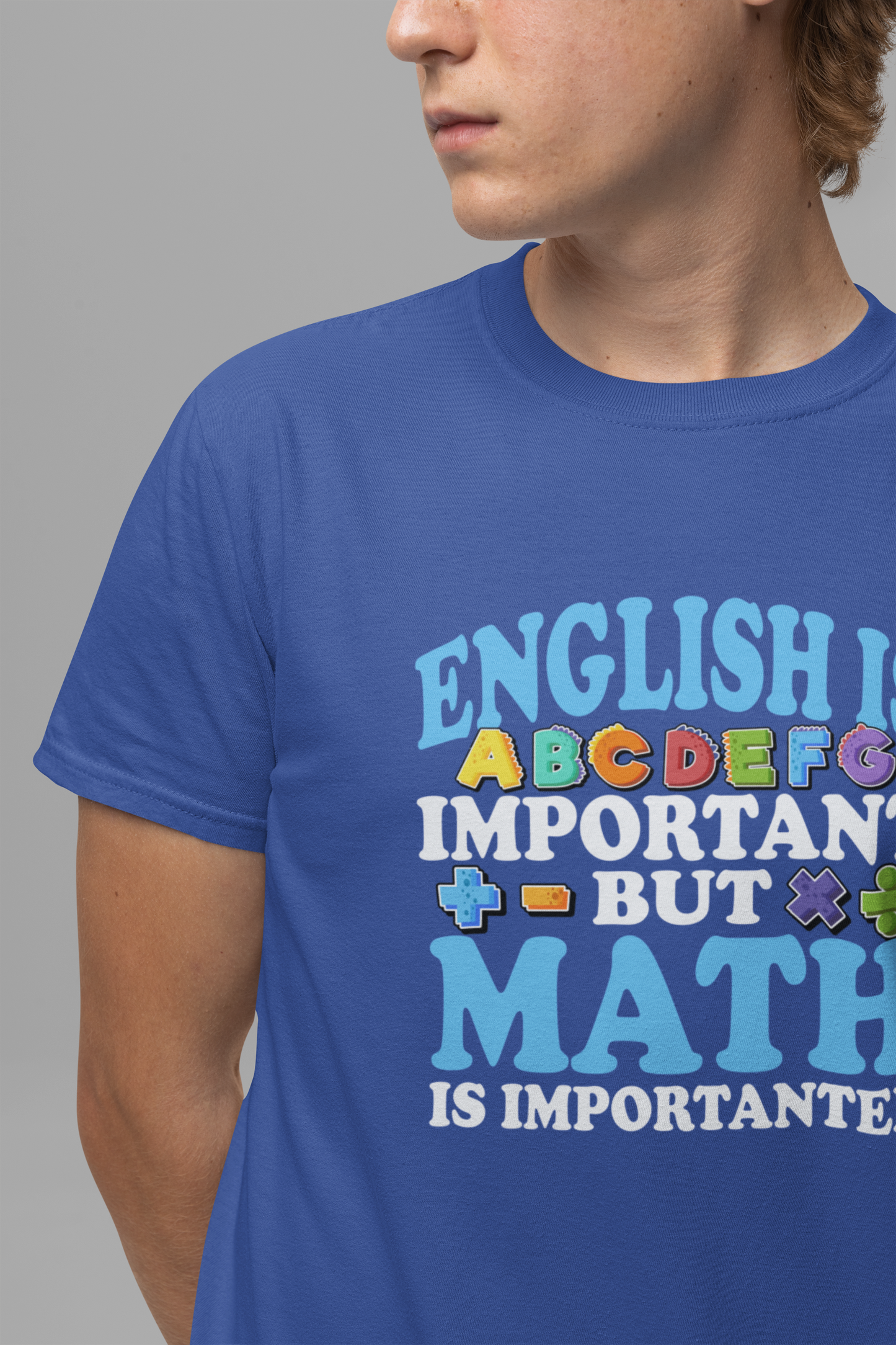 Math and English Joke Tee – Importanter Classroom Humor Shirt