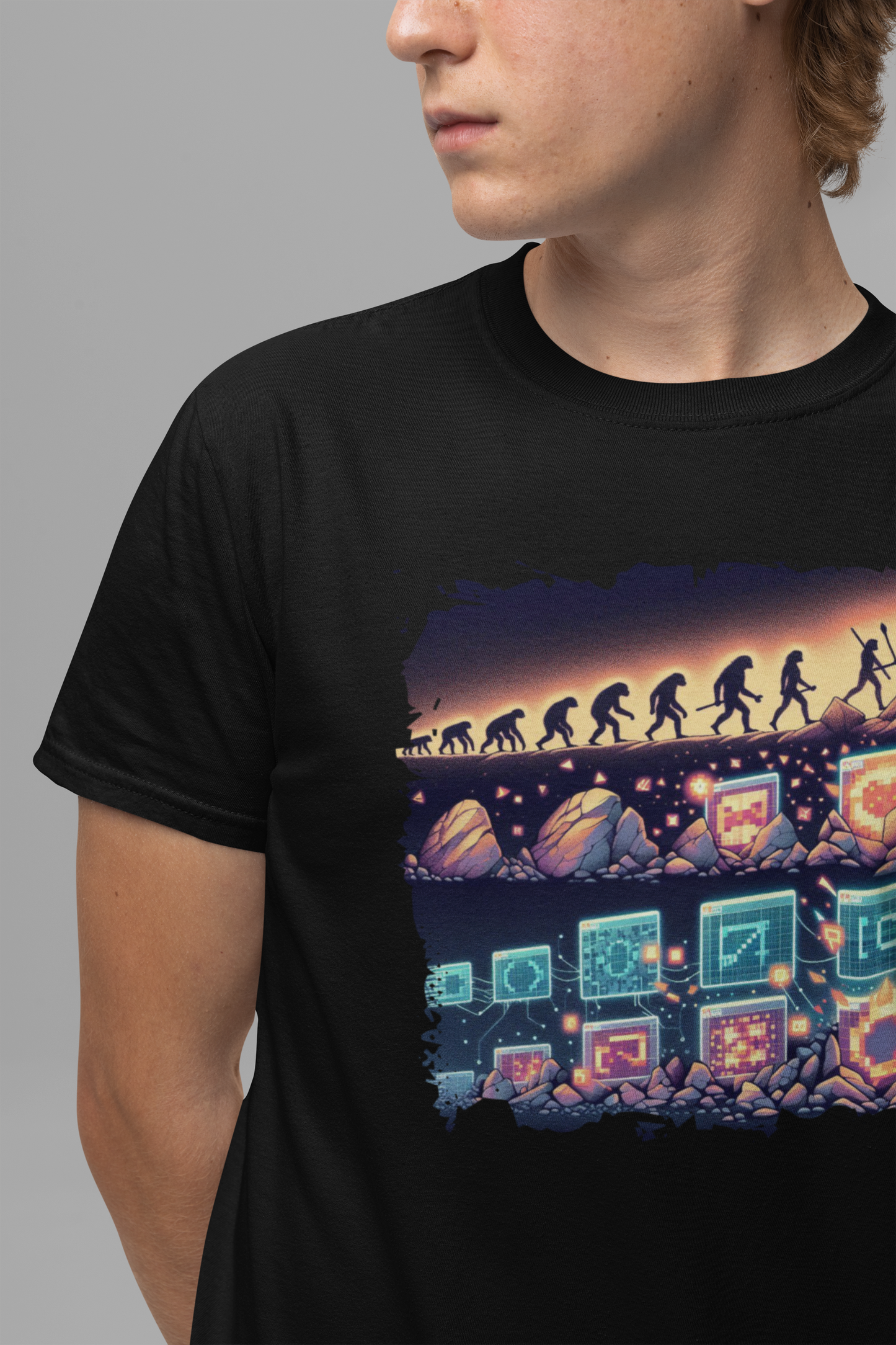 Cave Art to NFTs: The Evolution of Creativity Tshirt