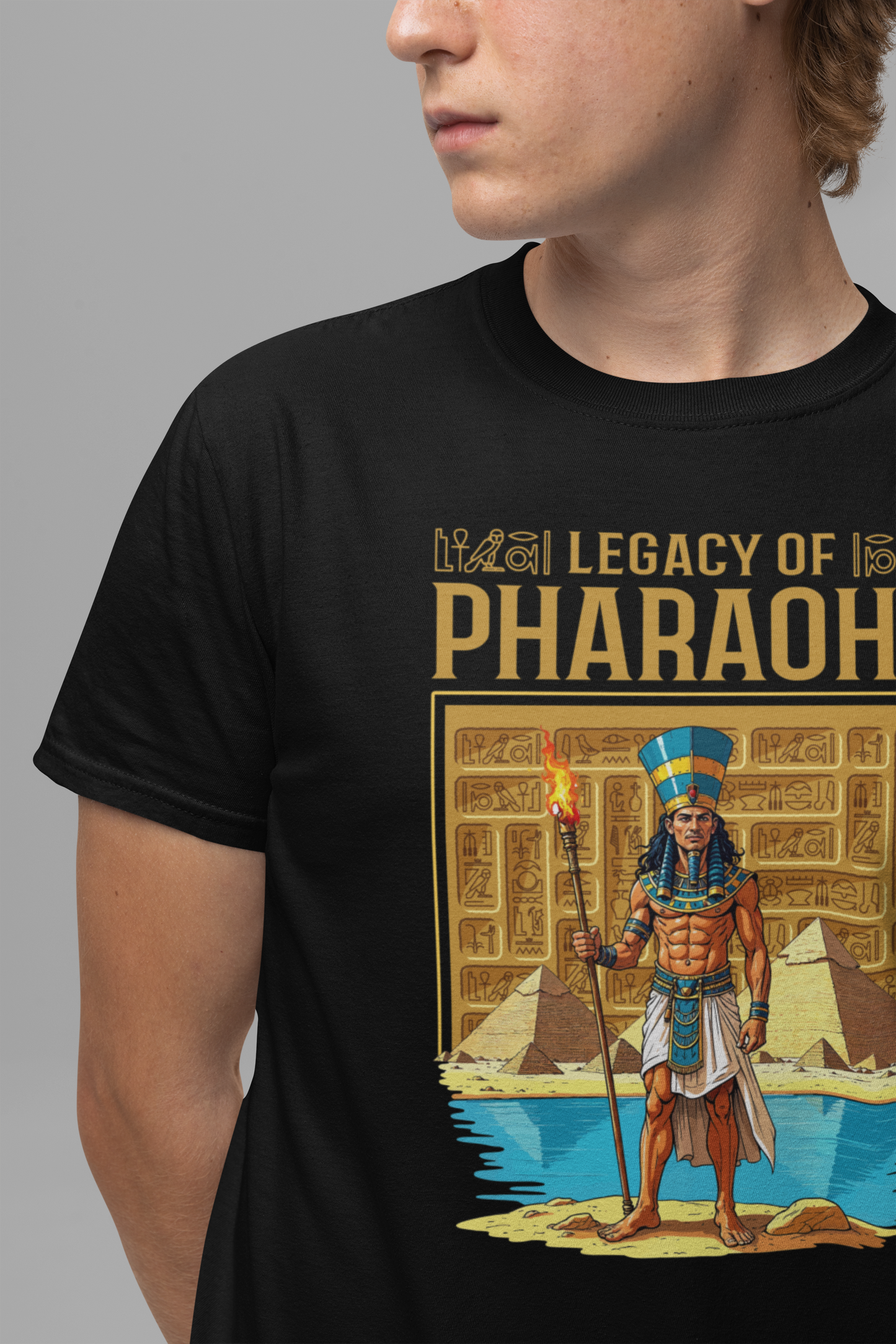 Legacy of Pharaohs Tee, Egyptian History Shirt, Ancient Kings Graphic Tee, Pyramid Power Top, Royal Heritage Gift