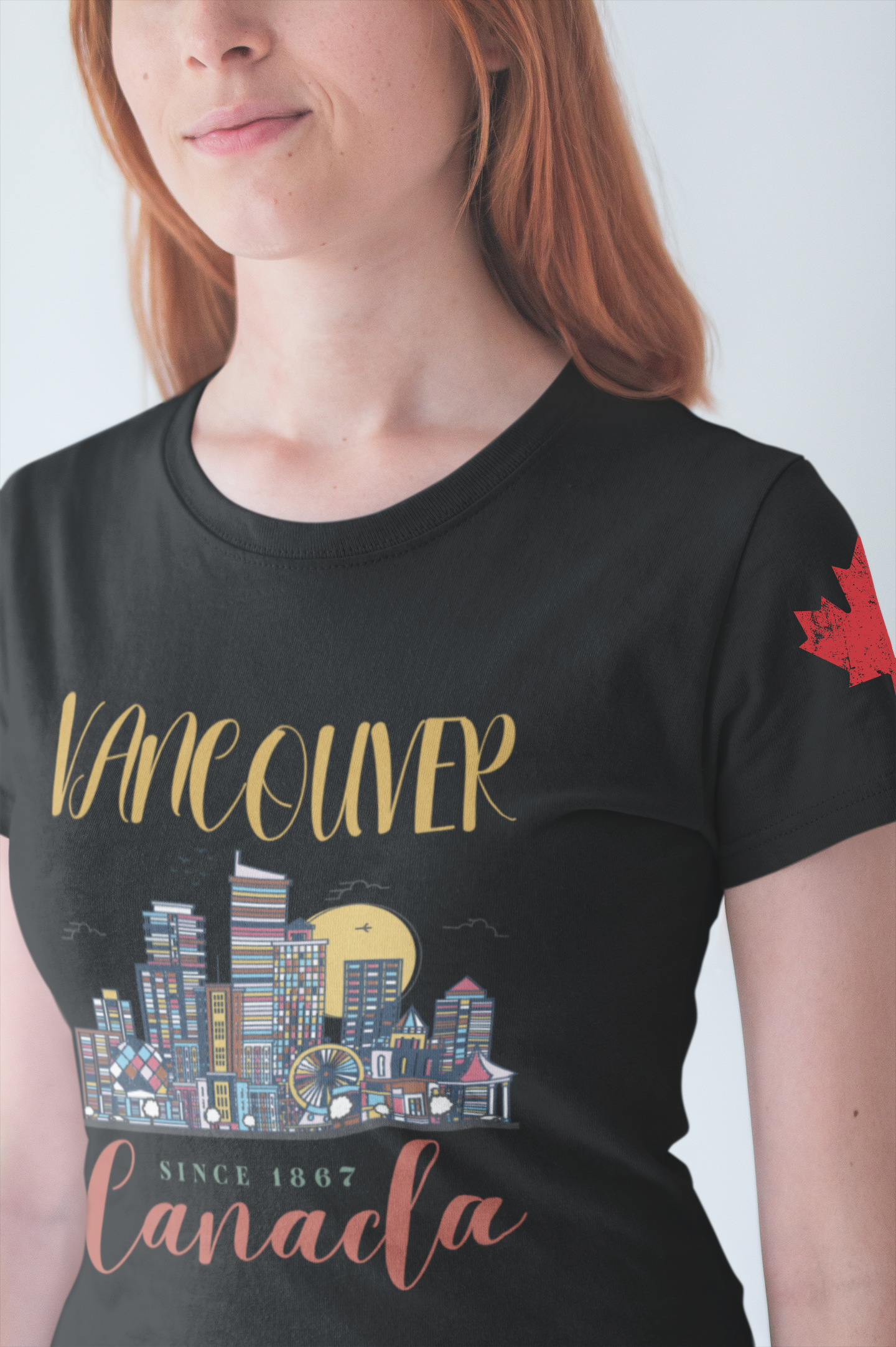 Vancouver Skyline Canada Since 1867 T-Shirt