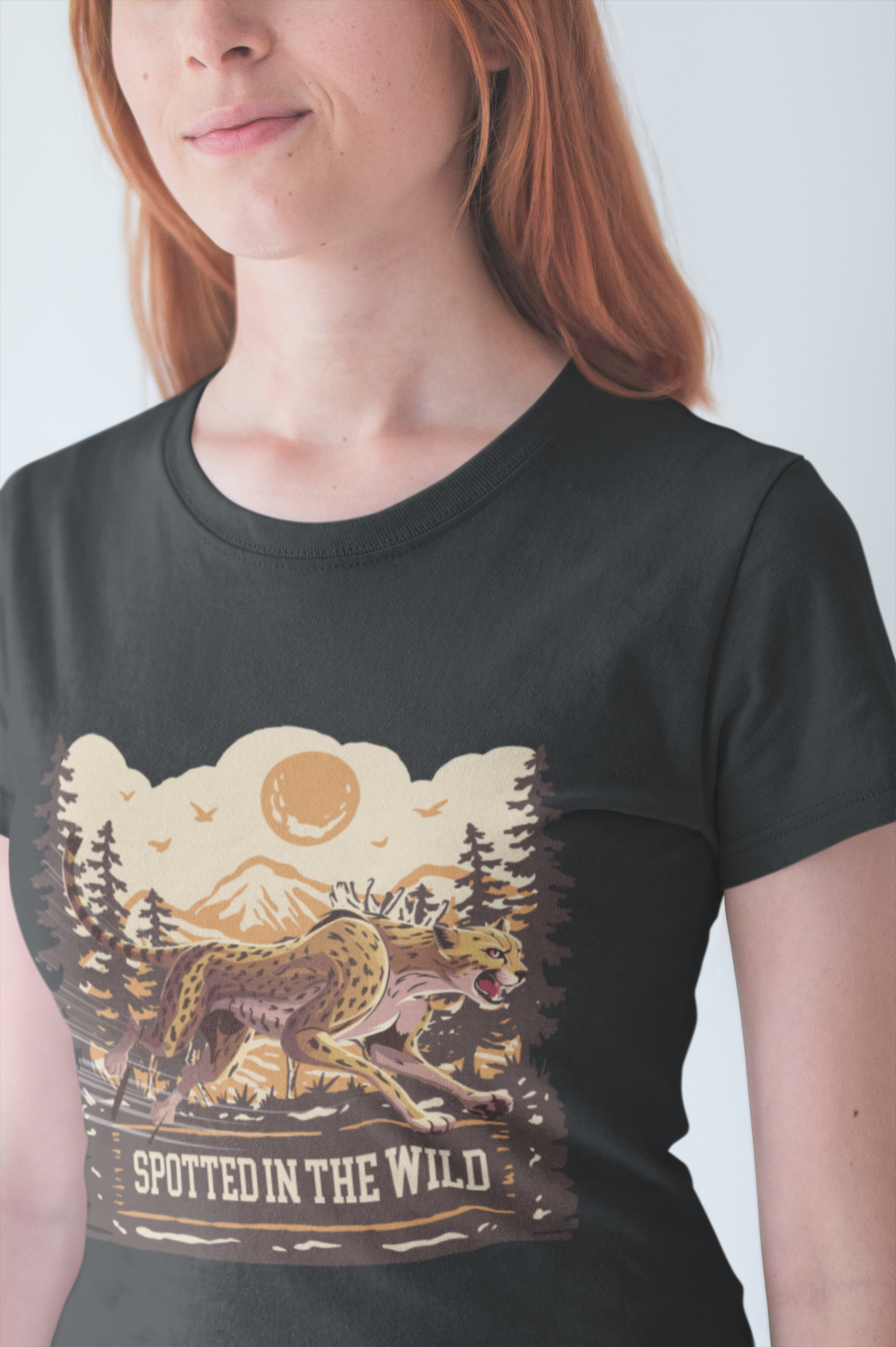 Spotted in the Wild Cheetah Forest Adventure T-Shirt