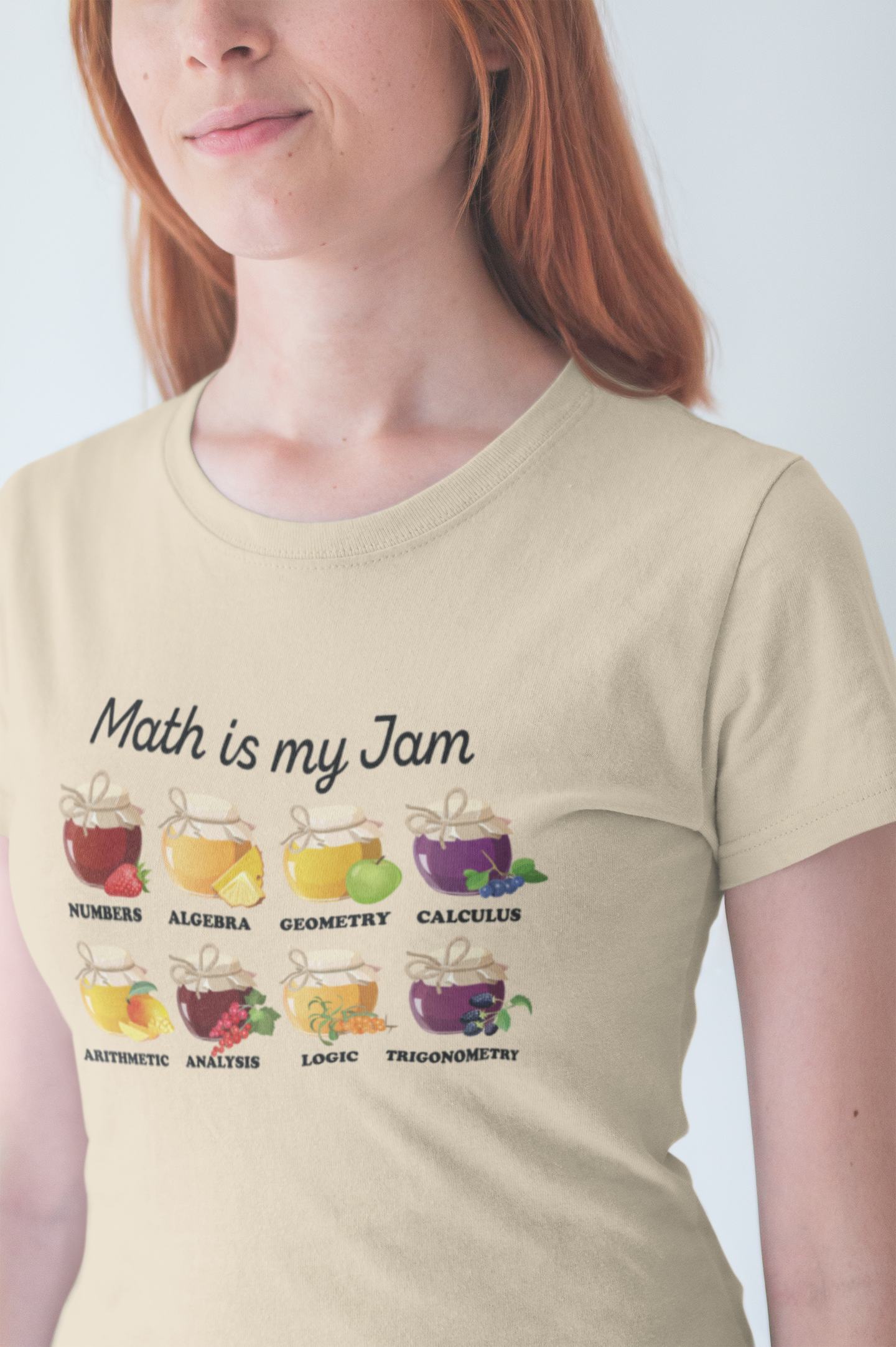 Math Is My Jam T-Shirt – Funny Math Lover Jam Jars Graphic Tee