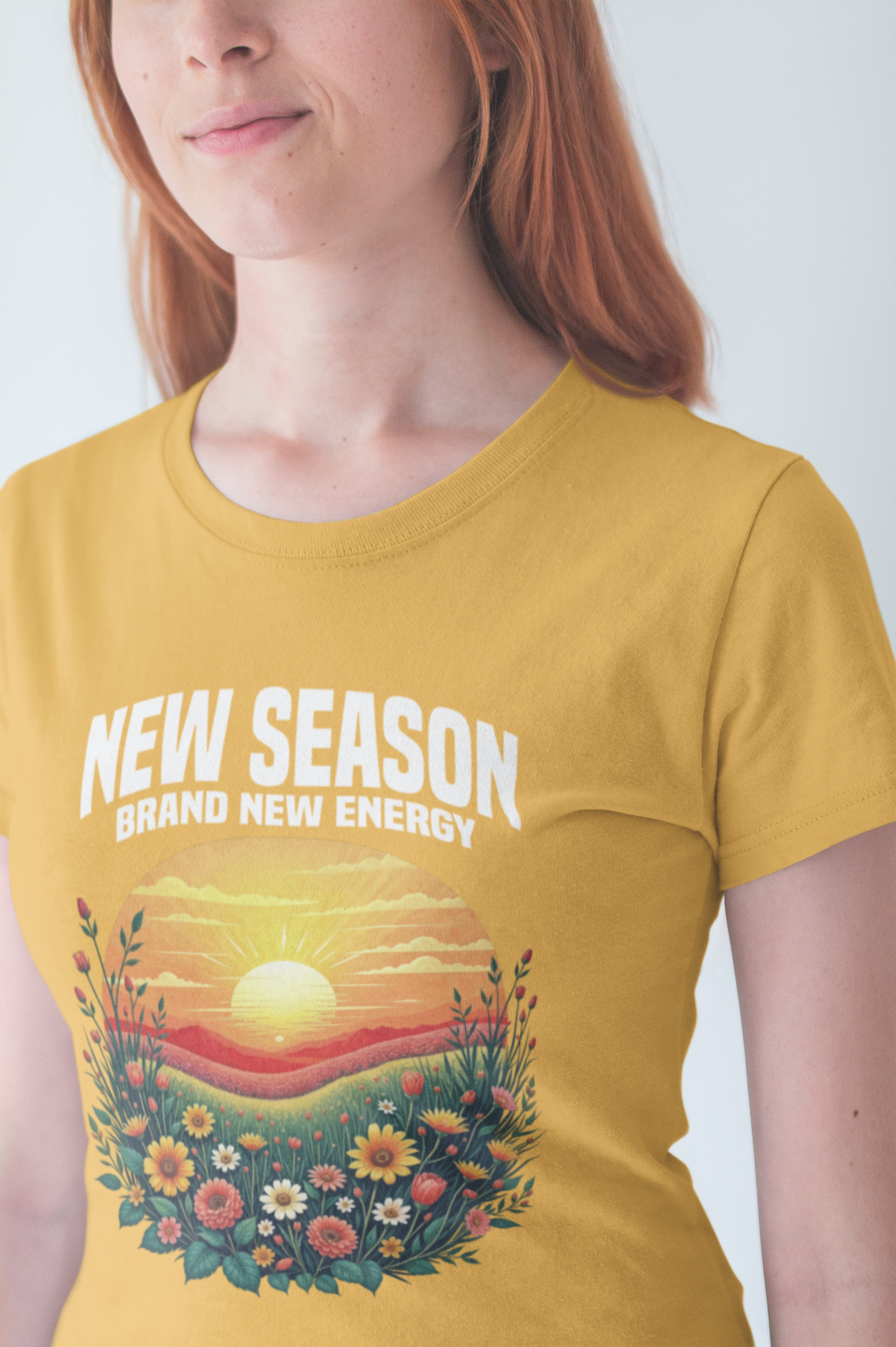 New Season New Energy Tee, Fresh Start Shirt, Spring Reset Top, Personal Growth Tee, Motivational Mood Tee