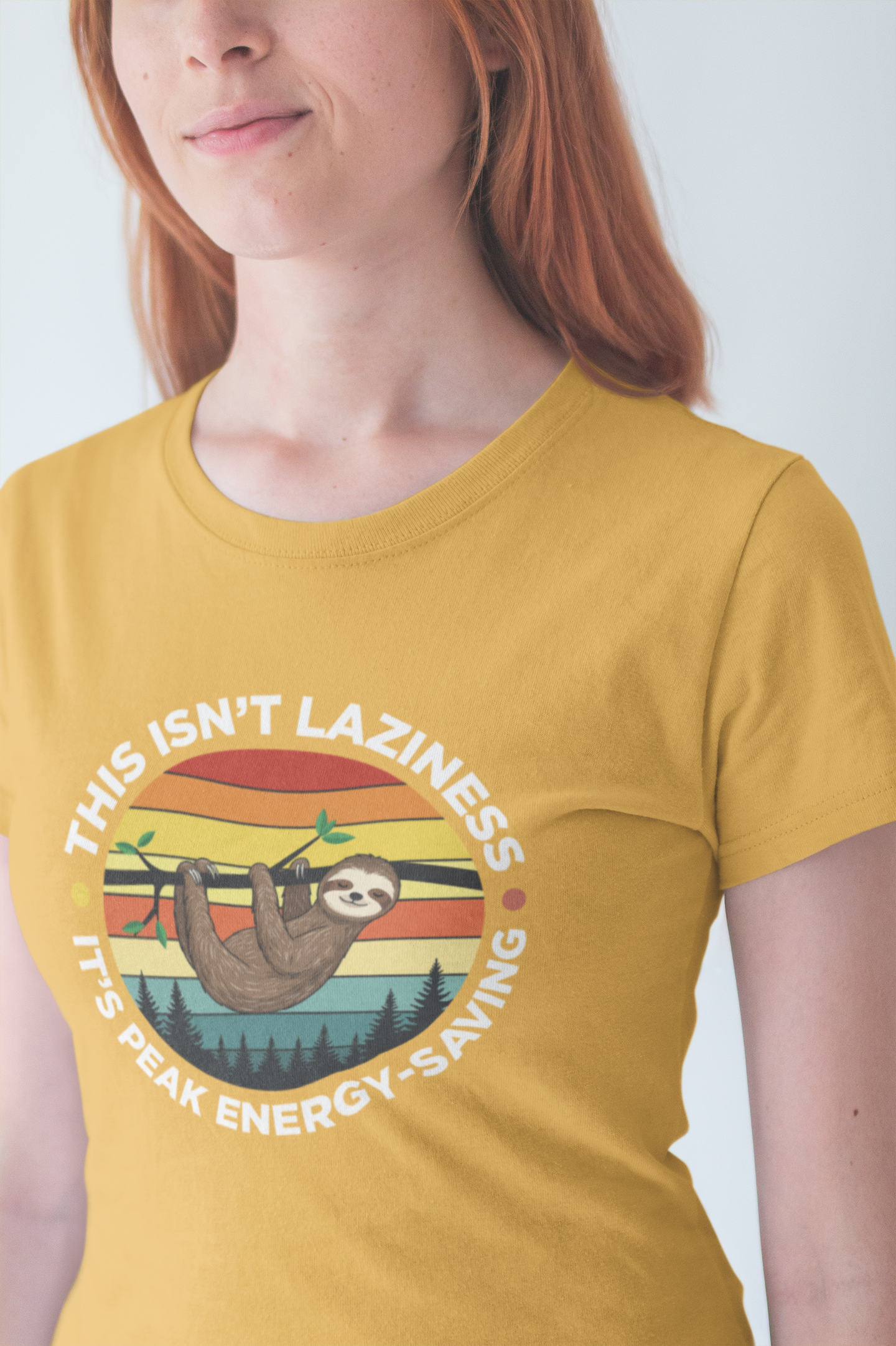 This Isn’t Laziness It’s Peak Efficiency Tee, Sloth Energy Saving Mode Shirt, Funny Nap Quote Top, Chill Vibes Graphic Gift