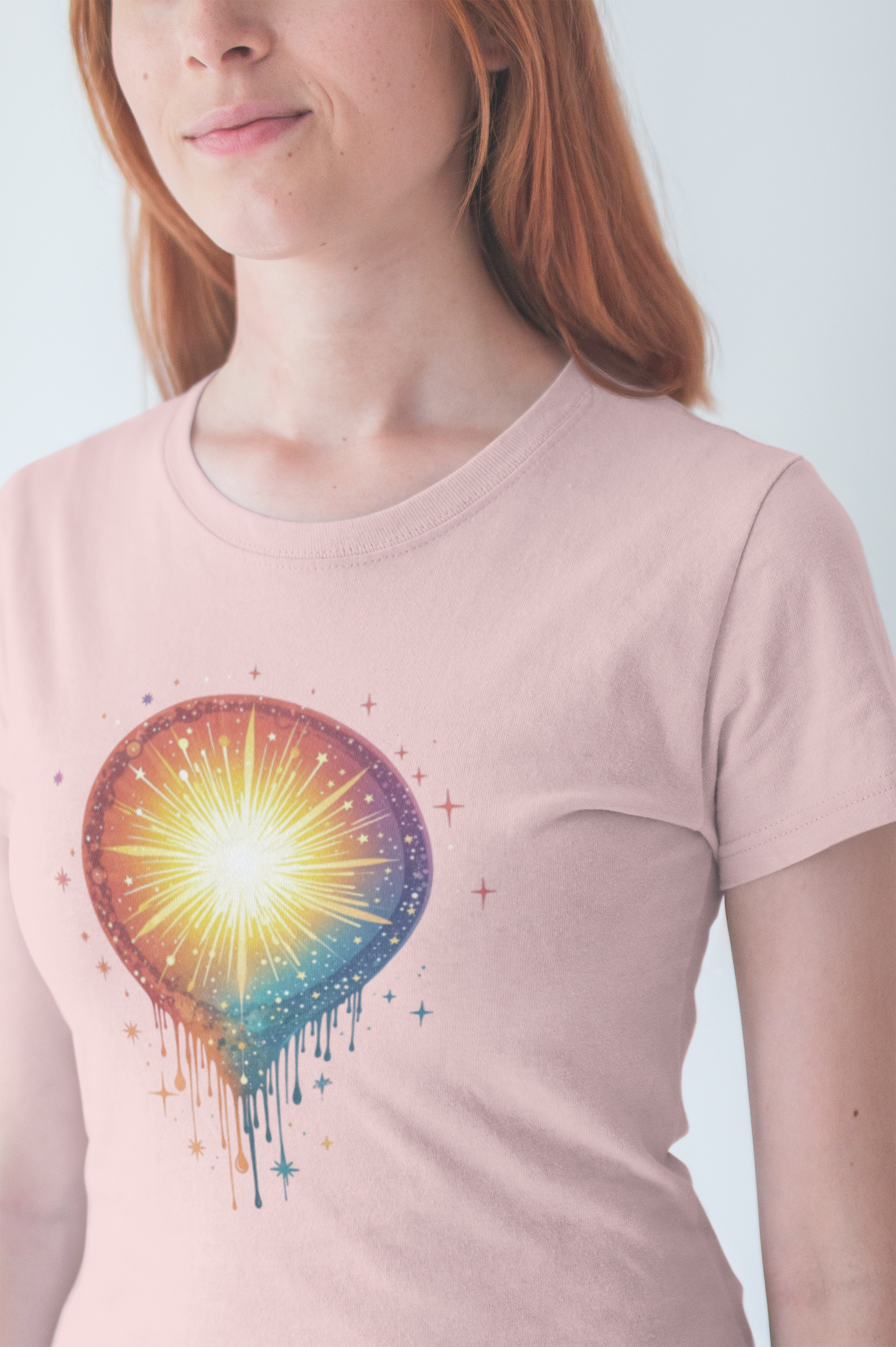 Colorful Aura Drip – Vibrant Spiritual Energy Graphic T-Shirt