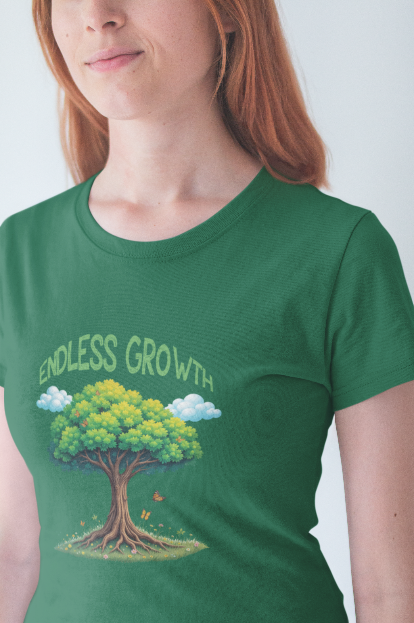 Endless Growth | Inspirational Tree & Butterfly T-Shirt