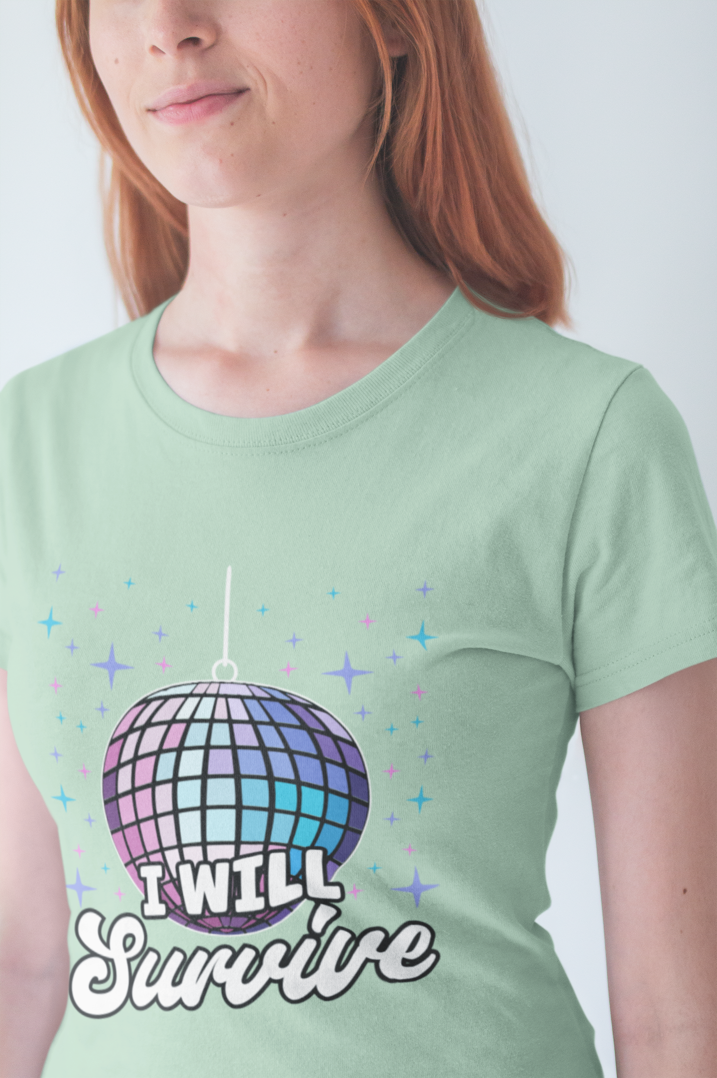 I Will Survive Disco Ball T-Shirt – Retro Party Dance Floor Graphic Tee