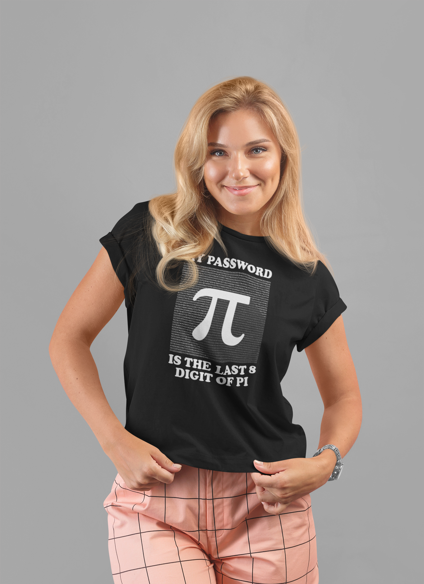 Math Humor T-Shirt – Last 8 Digits of Pi Password Joke