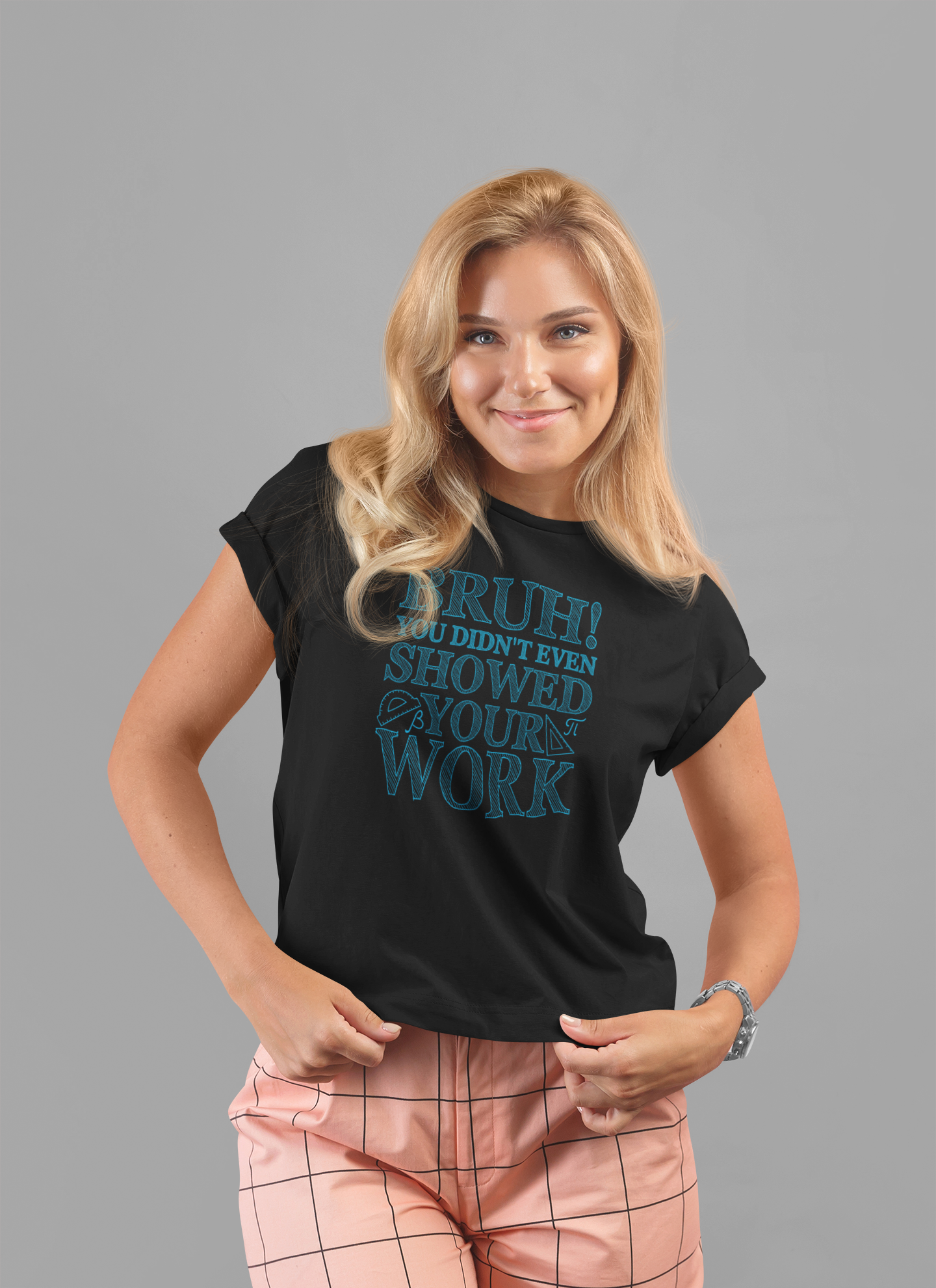 Funny Math Grading T-Shirt – Bruh! You Didn’t Show Your Work
