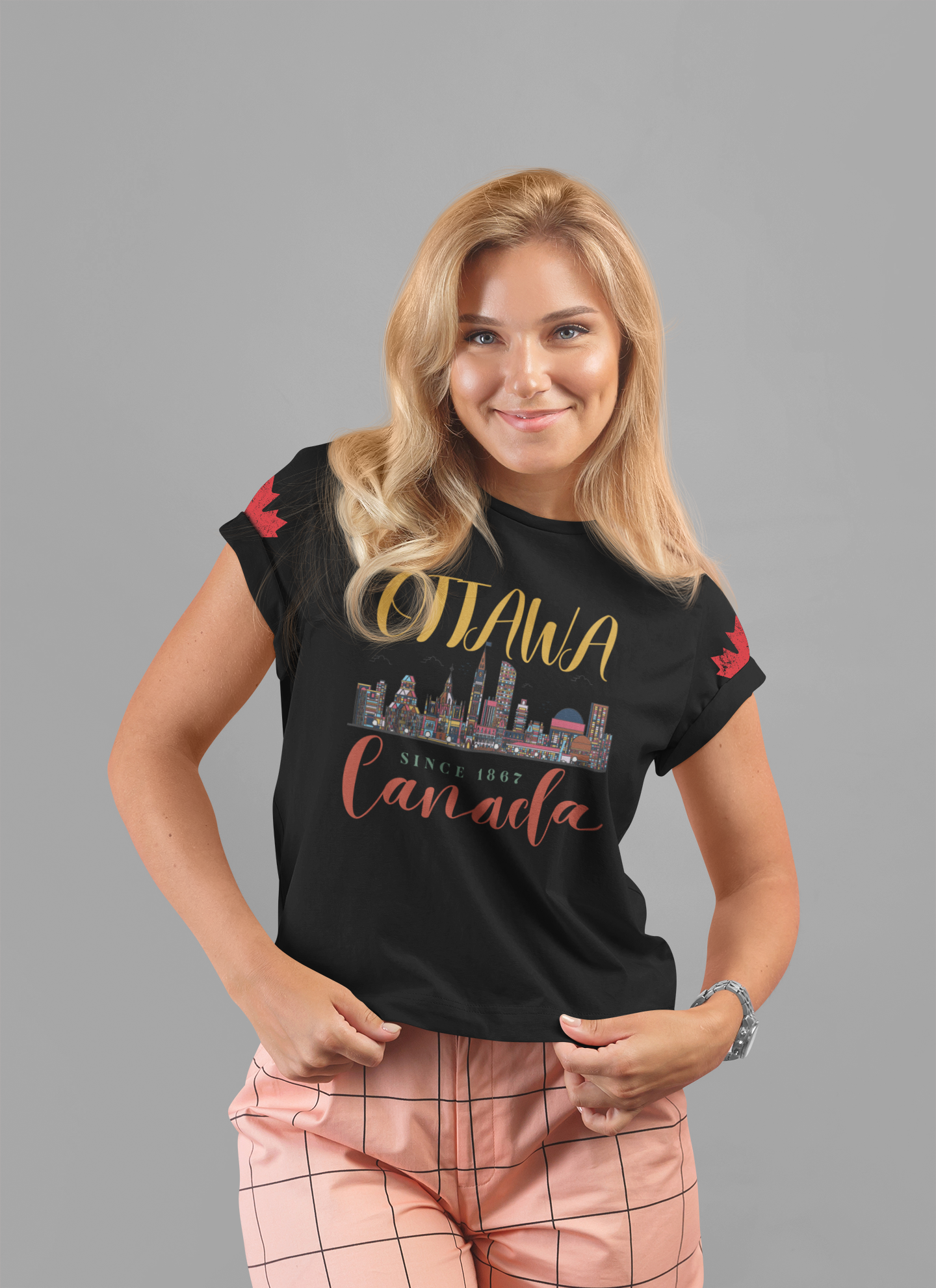 Ottawa Canada Skyline Since 1867 T-Shirt