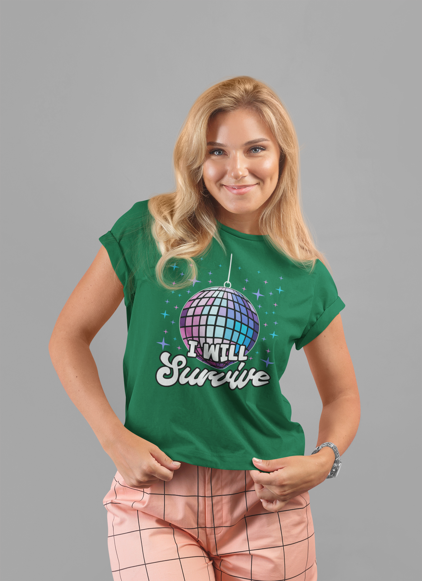 I Will Survive Disco Ball T-Shirt – Retro Party Dance Floor Graphic Tee