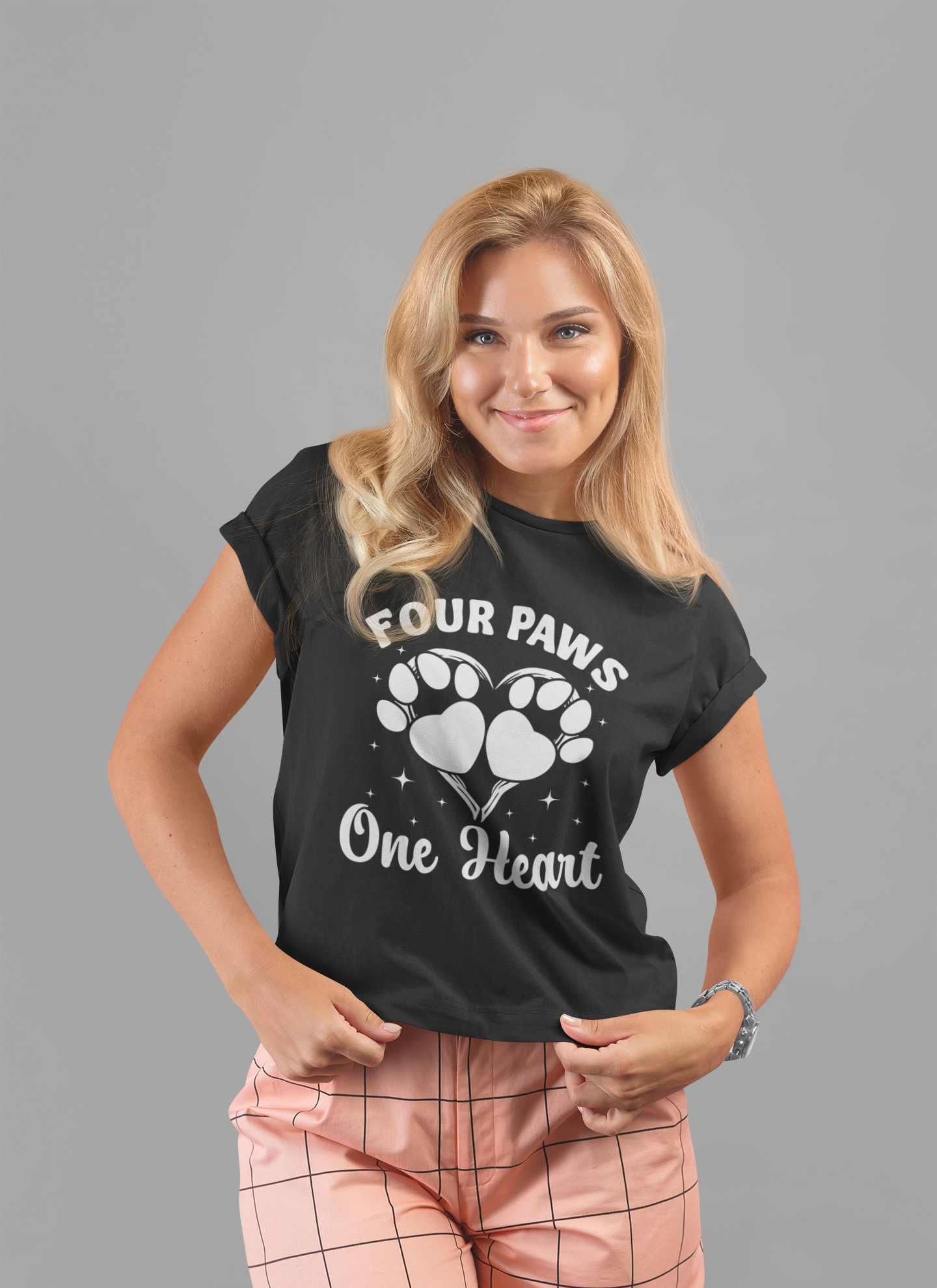 Four Paws, One Heart T-Shirt
