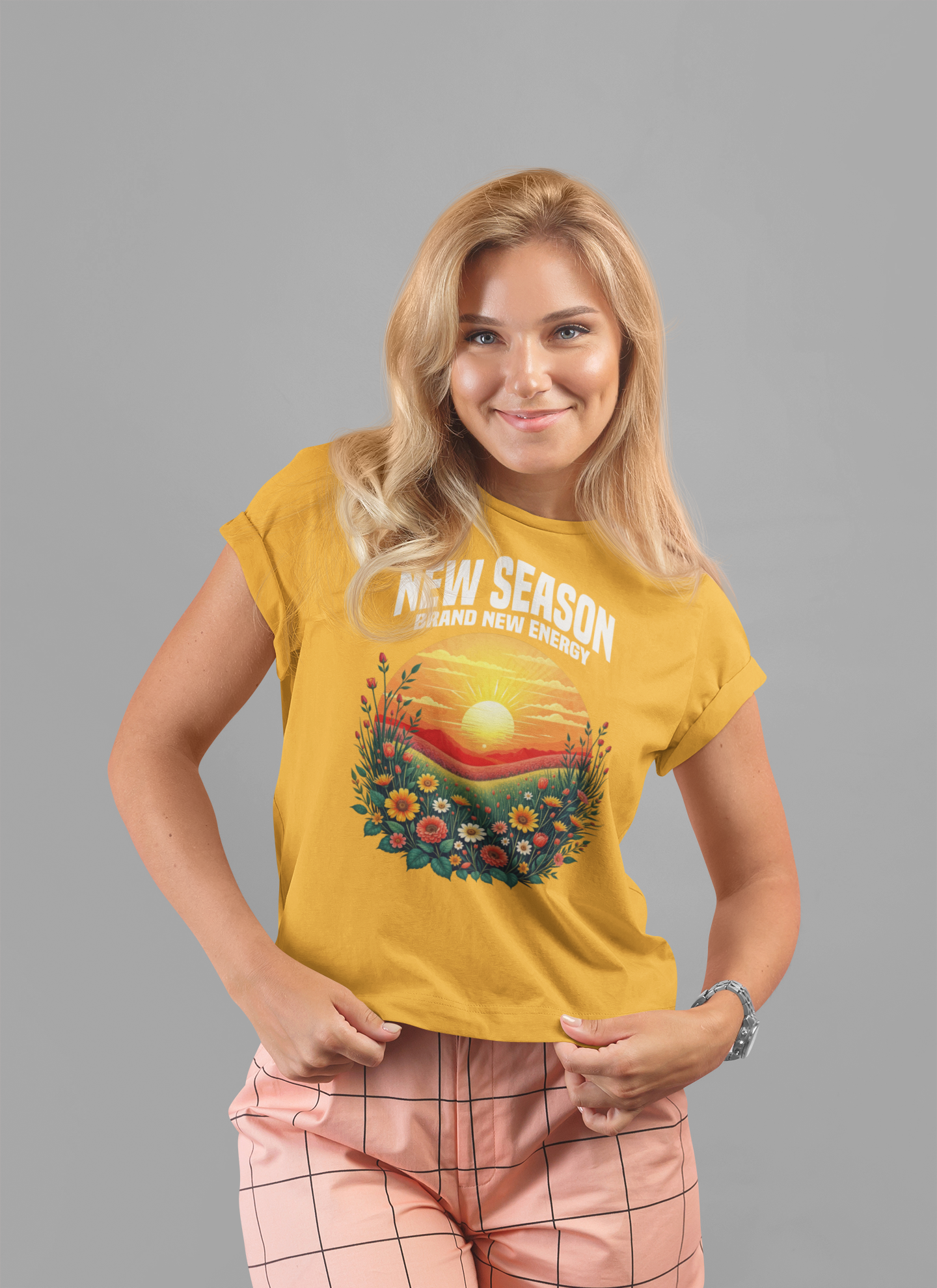 New Season New Energy Tee, Fresh Start Shirt, Spring Reset Top, Personal Growth Tee, Motivational Mood Tee