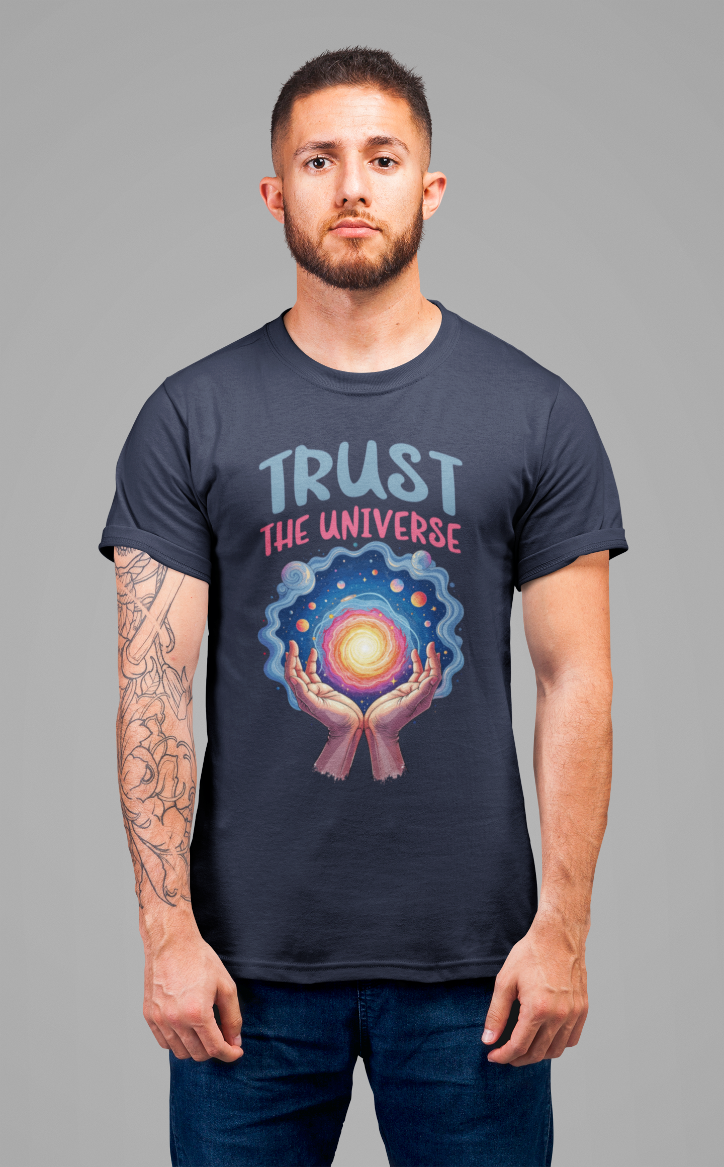 Cosmic Energy Shirt Spiritual Space Vibes Tee Radiating Universal Flow and Mystical Insight for Dreamers Meditators and Cosmic Thinkers