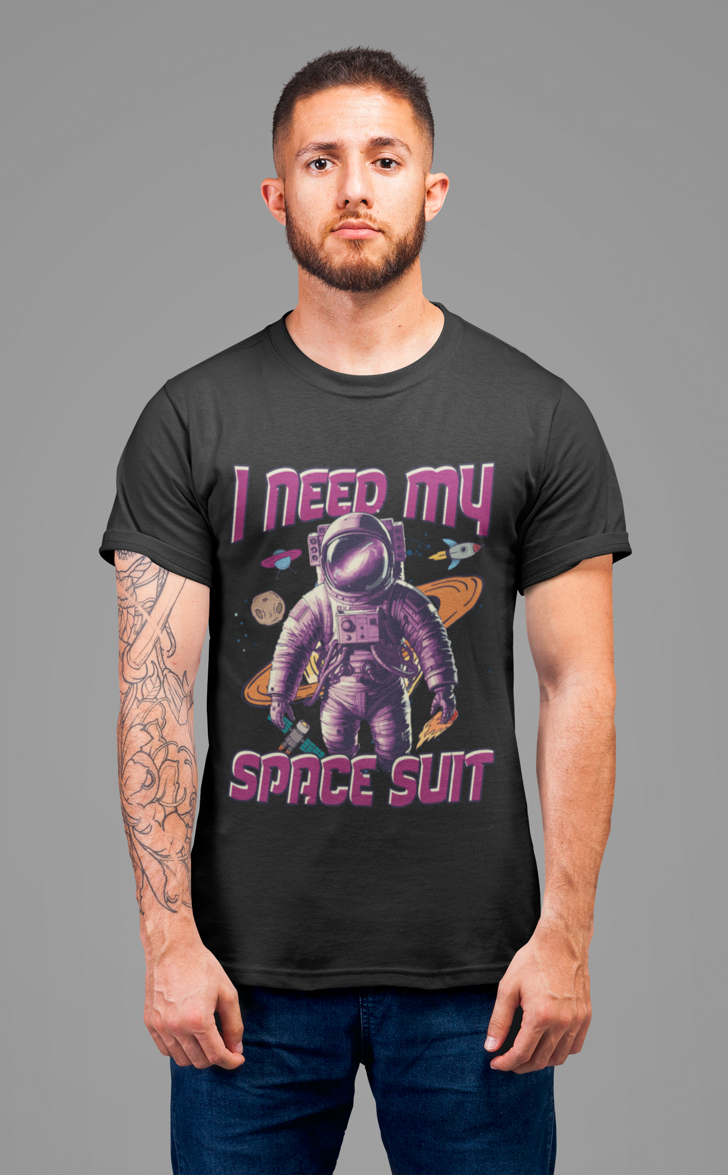 I Need My Space Suit Astronaut Introvert Humor T-Shirt