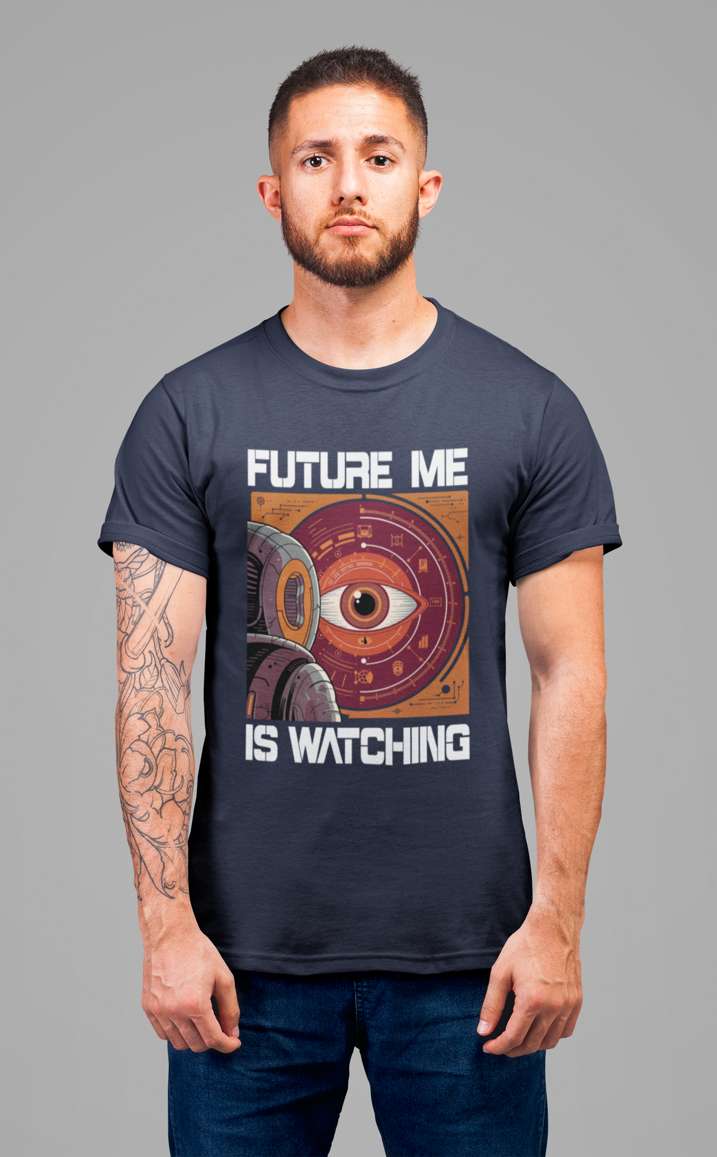 Future Me Is Watching Tee, Motivational Accountability Shirt, Self Growth Graphic Tee, Goal Driven Top, Mindset Gift