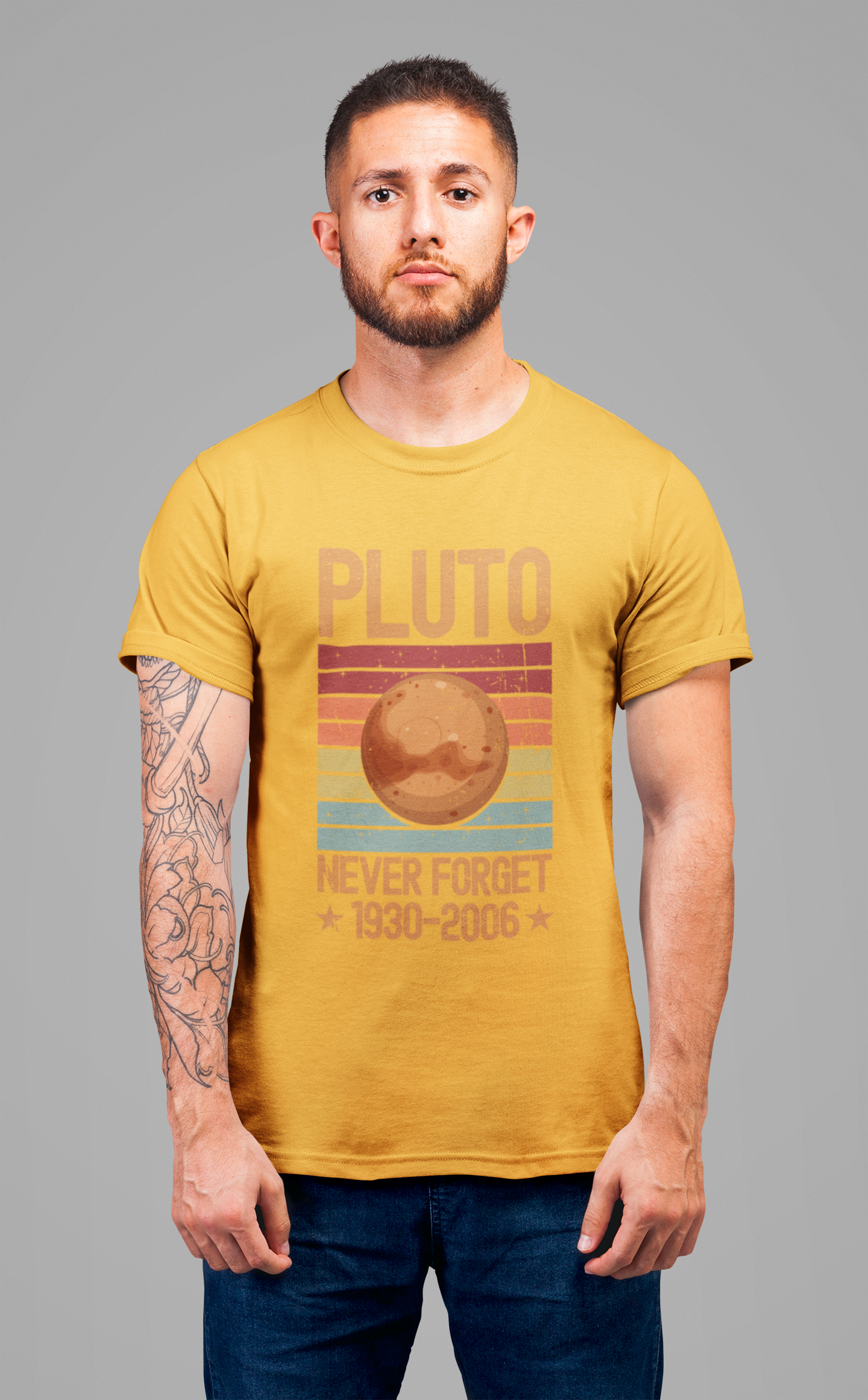 Pluto Never Forget 1930–2006 T-Shirt – Retro Space Science Planet Tee