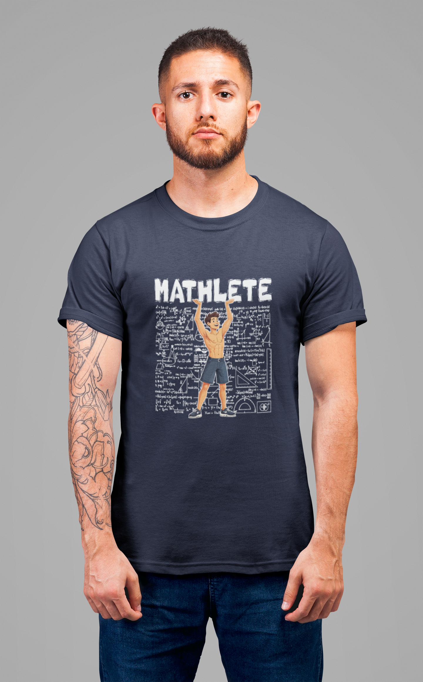 Mathlete Math and Fitness Shirt – Workout Geek Humor