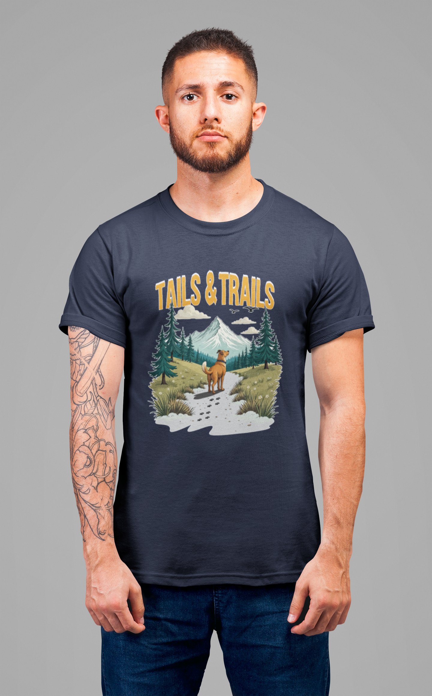 Tails and Trails Shirt Dog Walking Adventure Tee for Pet Parents Who Live for Leashes Parks Muddy Paws and the Great Outdoor Journey