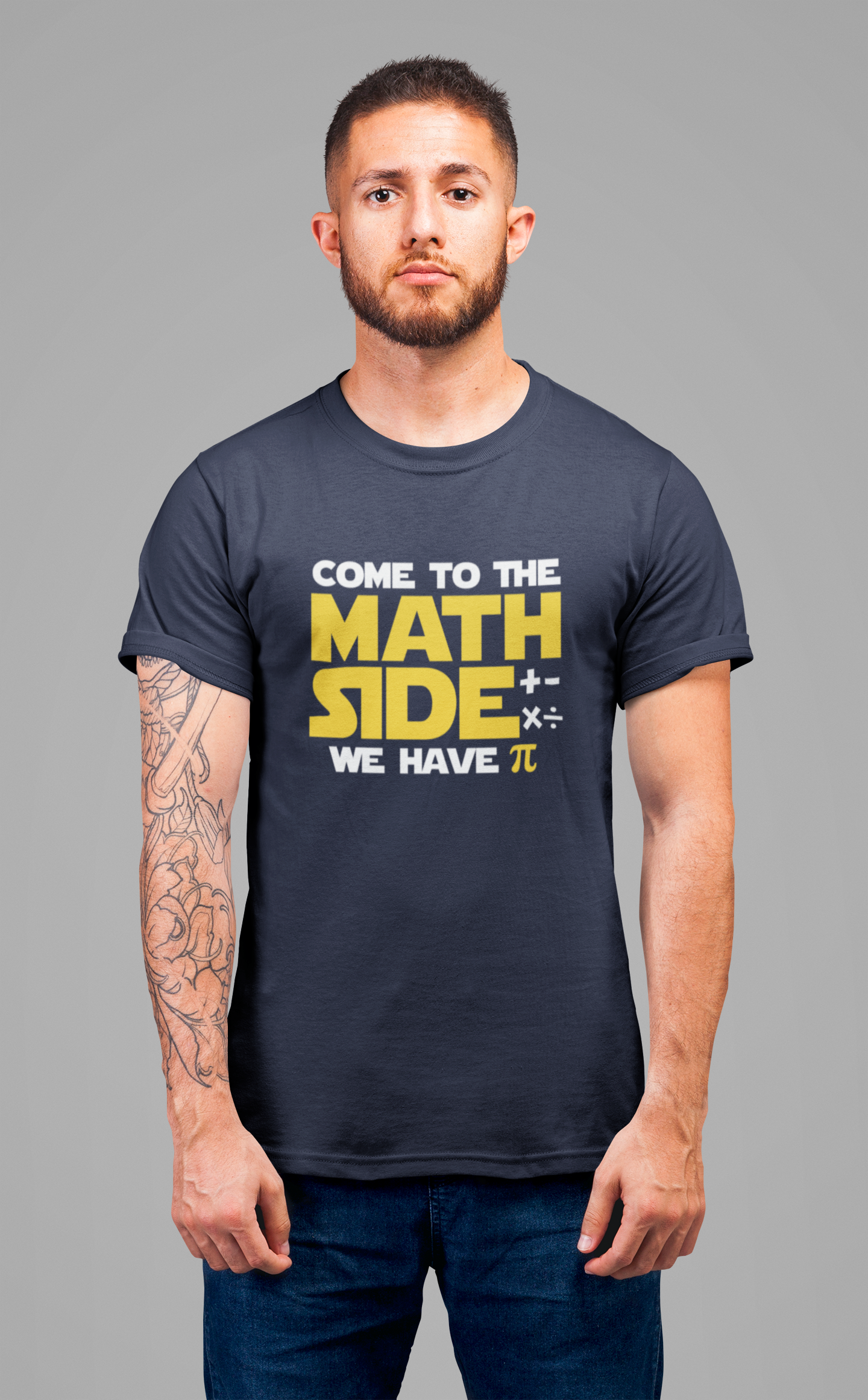 Funny Math Pun T-Shirt – Come to the Math Side with Pi