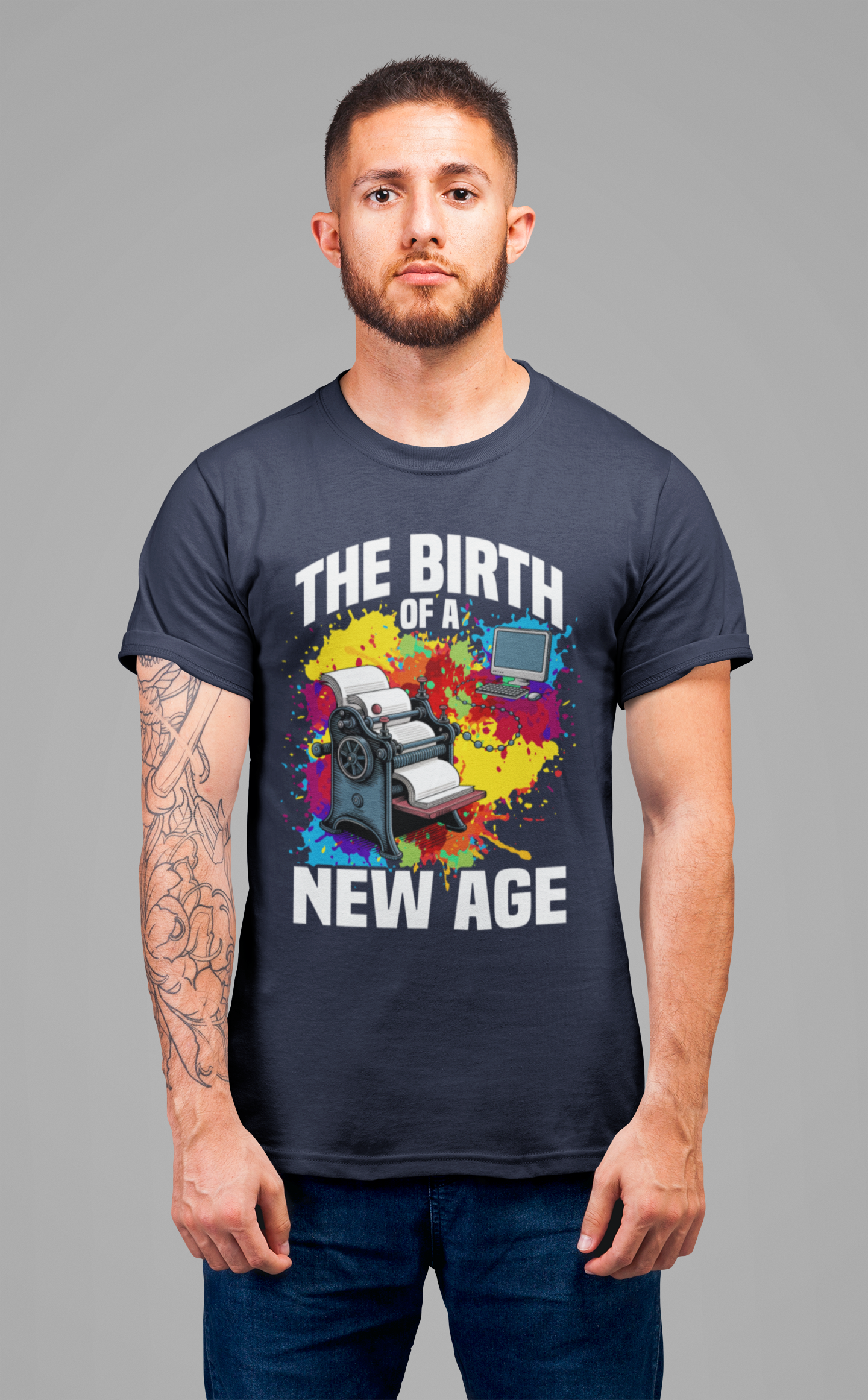Printing Press Changed Everything Tee, History Milestone Shirt, Literature Revolution Tee, Invention Graphic Top, Educator Gift