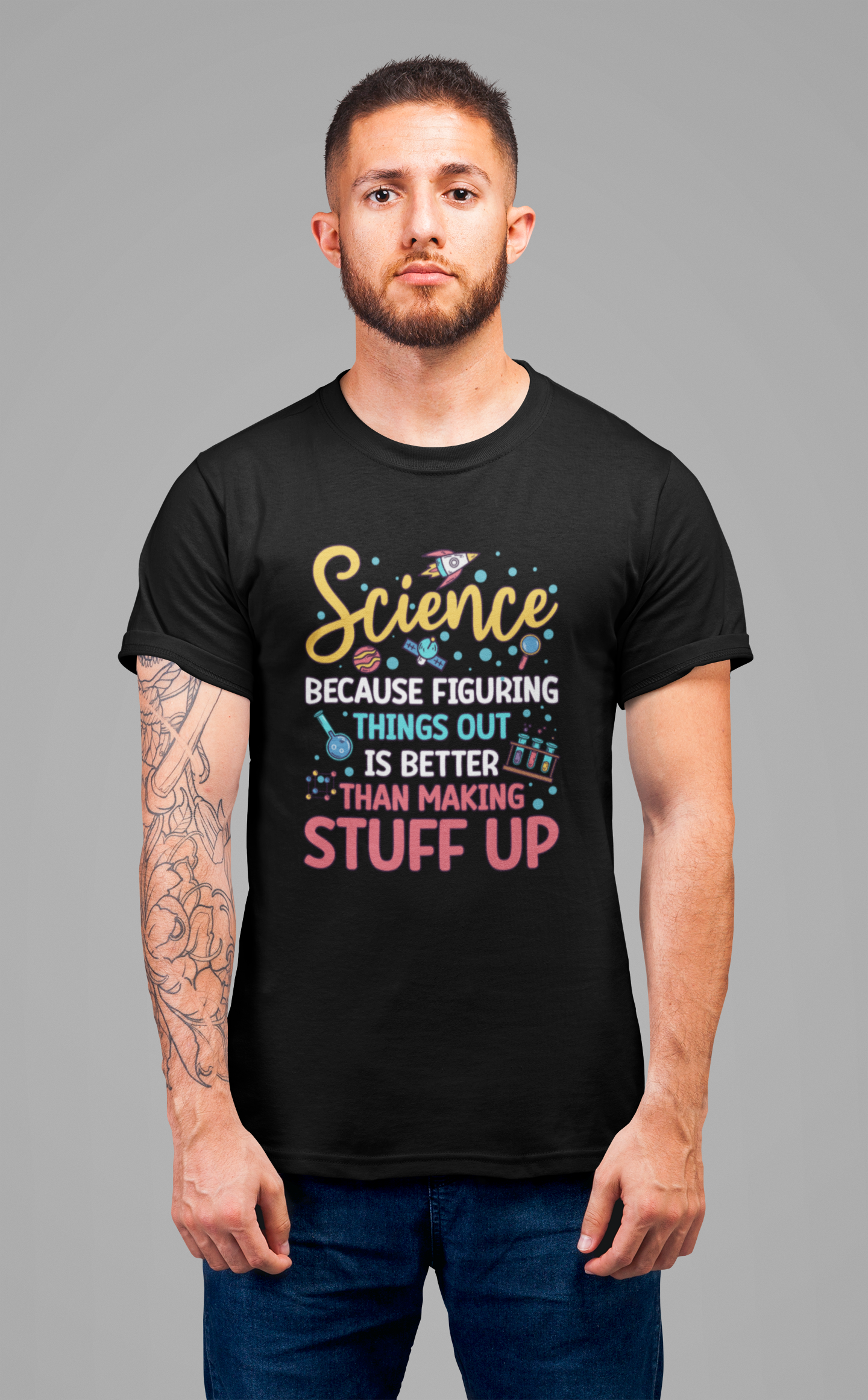 Science Humor T-Shirt – Figuring Things Out Science Graphic Tee