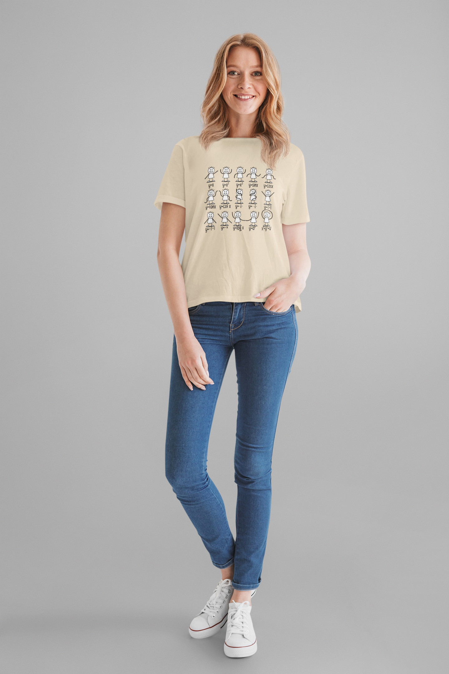 Trigonometry in Action Shirt – Stick Figure Math Humor