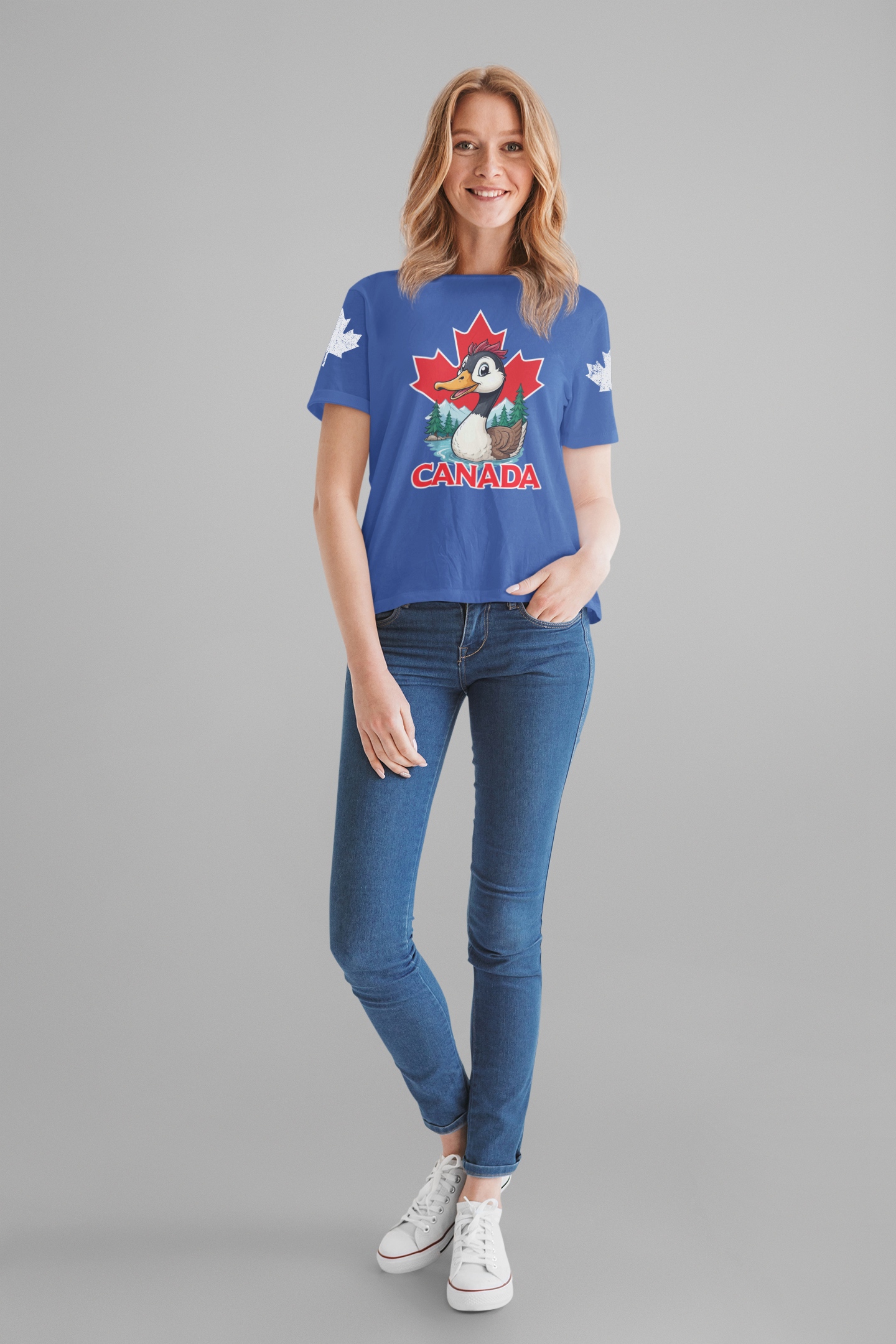 Canada Maple Duck Cartoon T-Shirt