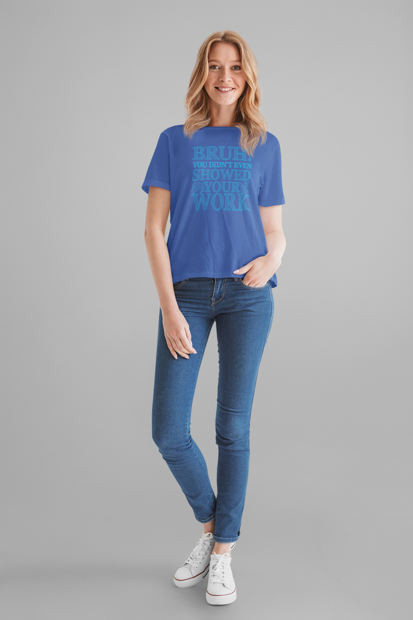 Funny Math Grading T-Shirt – Bruh! You Didn’t Show Your Work