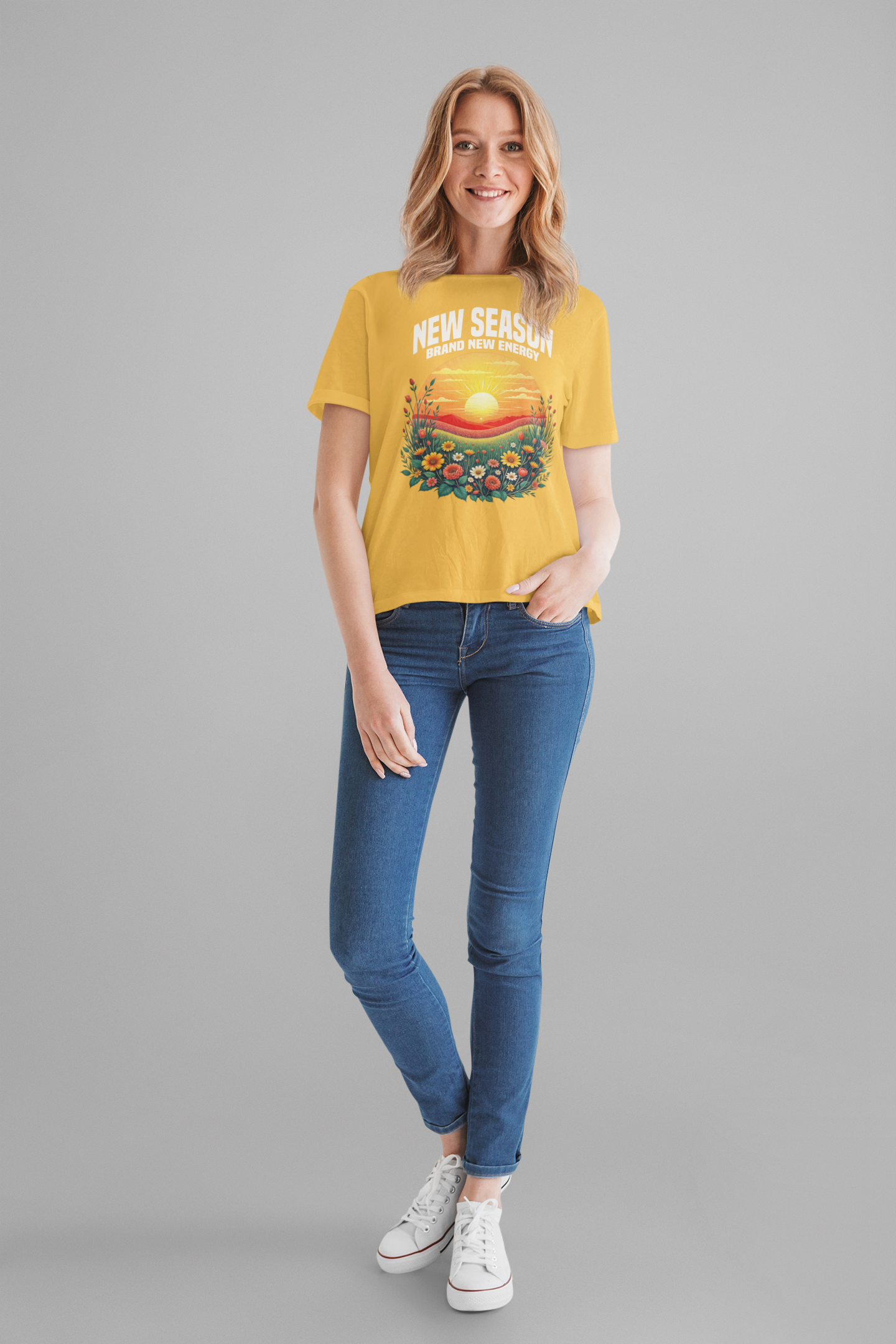New Season New Energy Tee, Fresh Start Shirt, Spring Reset Top, Personal Growth Tee, Motivational Mood Tee