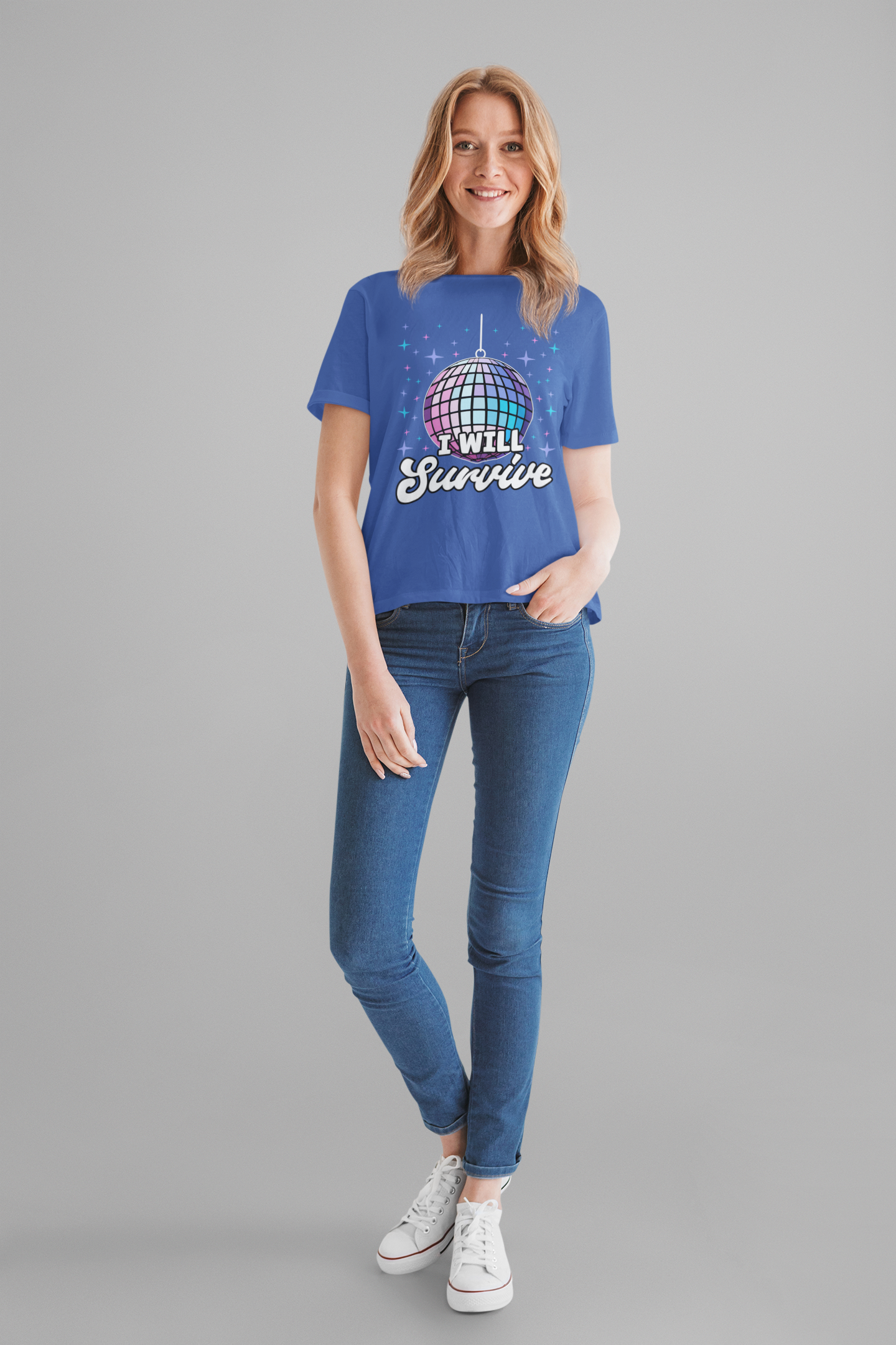 I Will Survive Disco Ball T-Shirt – Retro Party Dance Floor Graphic Tee