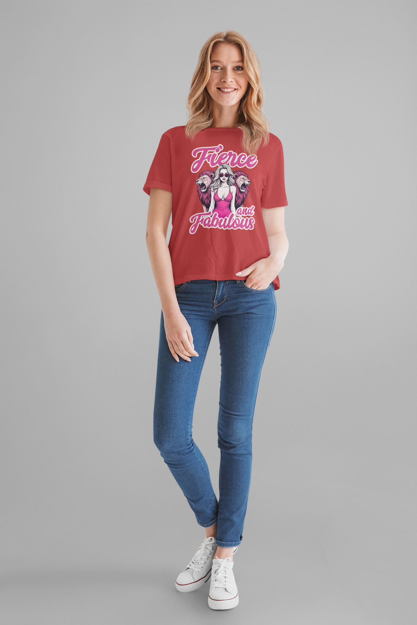 Fierce and Fabulous T-Shirt – Bold Women & Roaring Lions Graphic Tee