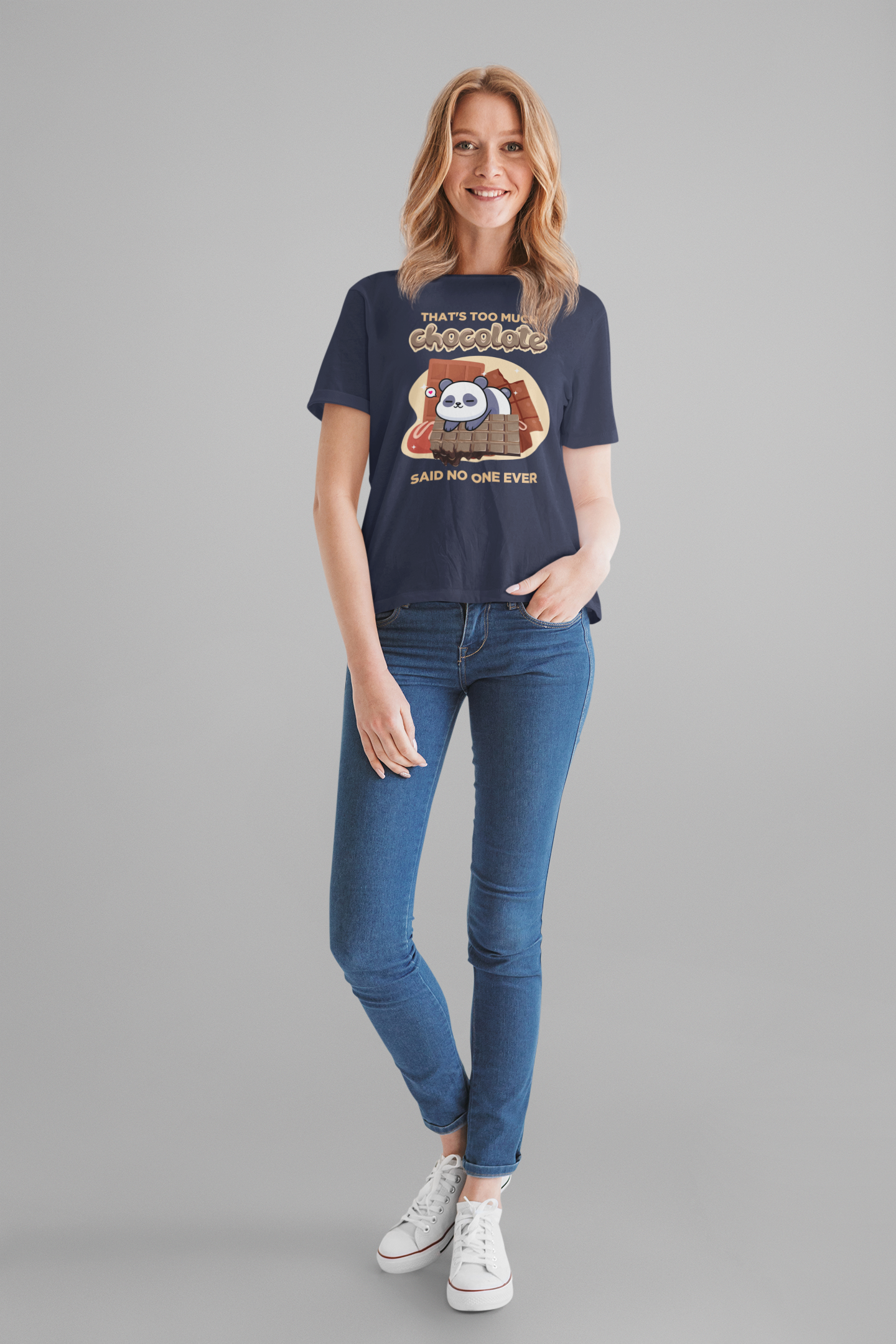 That’s Too Much Chocolate Said No One Ever T-Shirt – Adorable Baby Panda with Chocolate Graphic Tee
