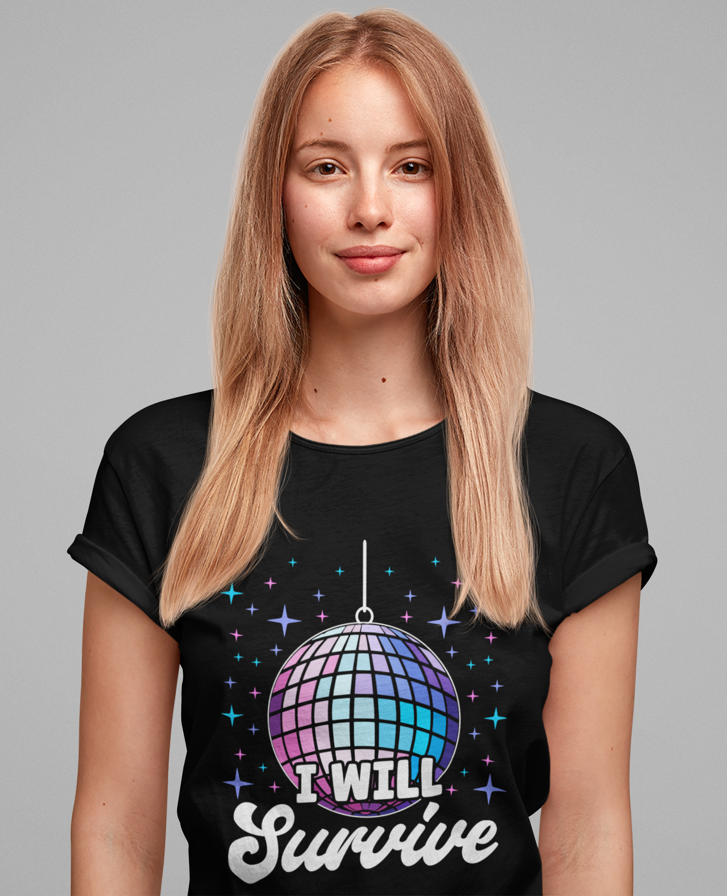 I Will Survive Disco Ball T-Shirt – Retro Party Dance Floor Graphic Tee